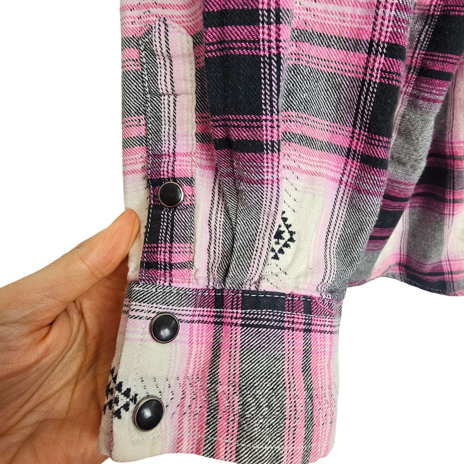 Wrangler Wrangler Retro Womens Plaid Western Flannel Shirt Sz XXL Size XXL / US 16-18 / IT 52-54 - 4 Thumbnail