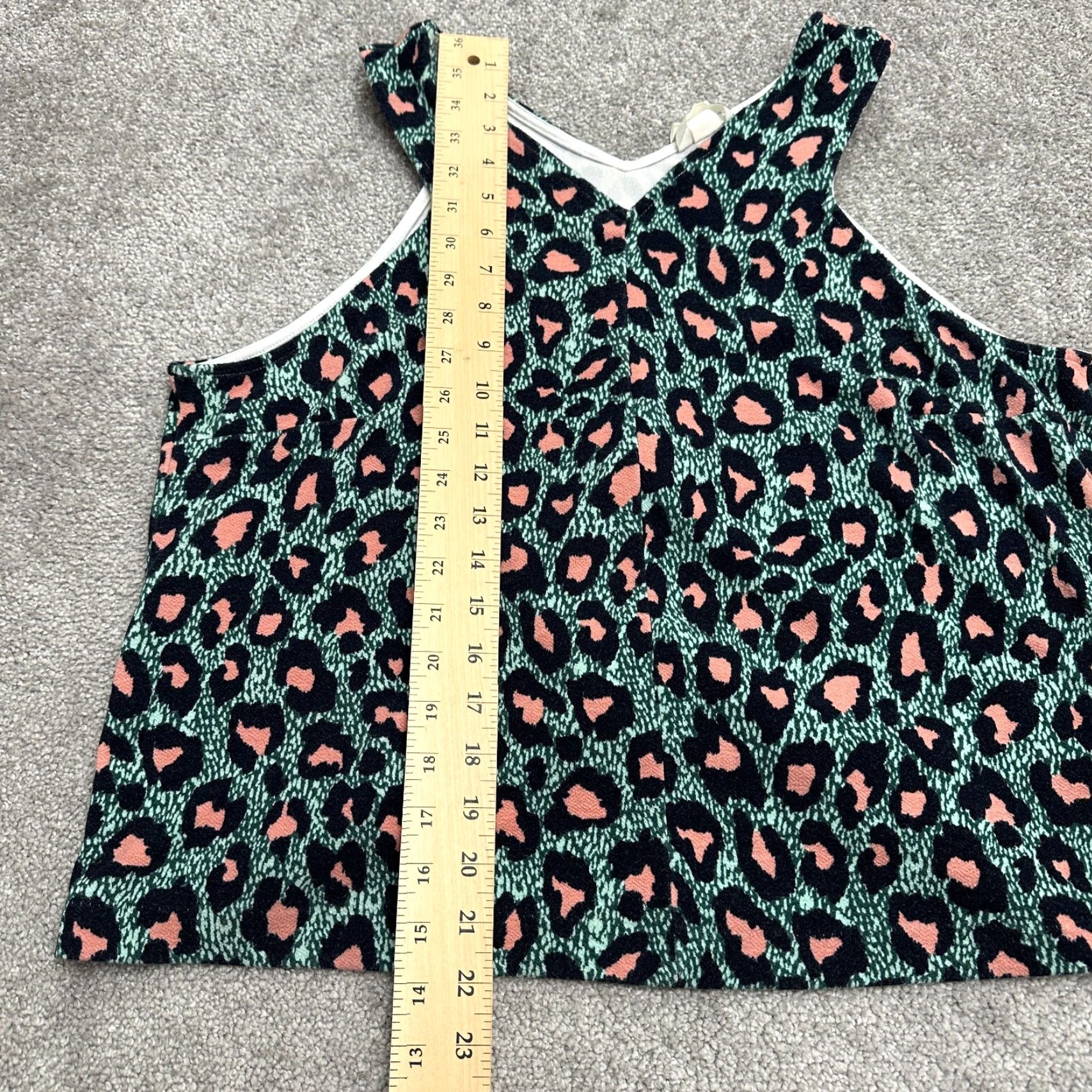 H&M H&M Tank Womens Large Leopard Multicolor Halter V-Neck Back Slit Casual Size L / US 10 / IT 46 - 7 Thumbnail