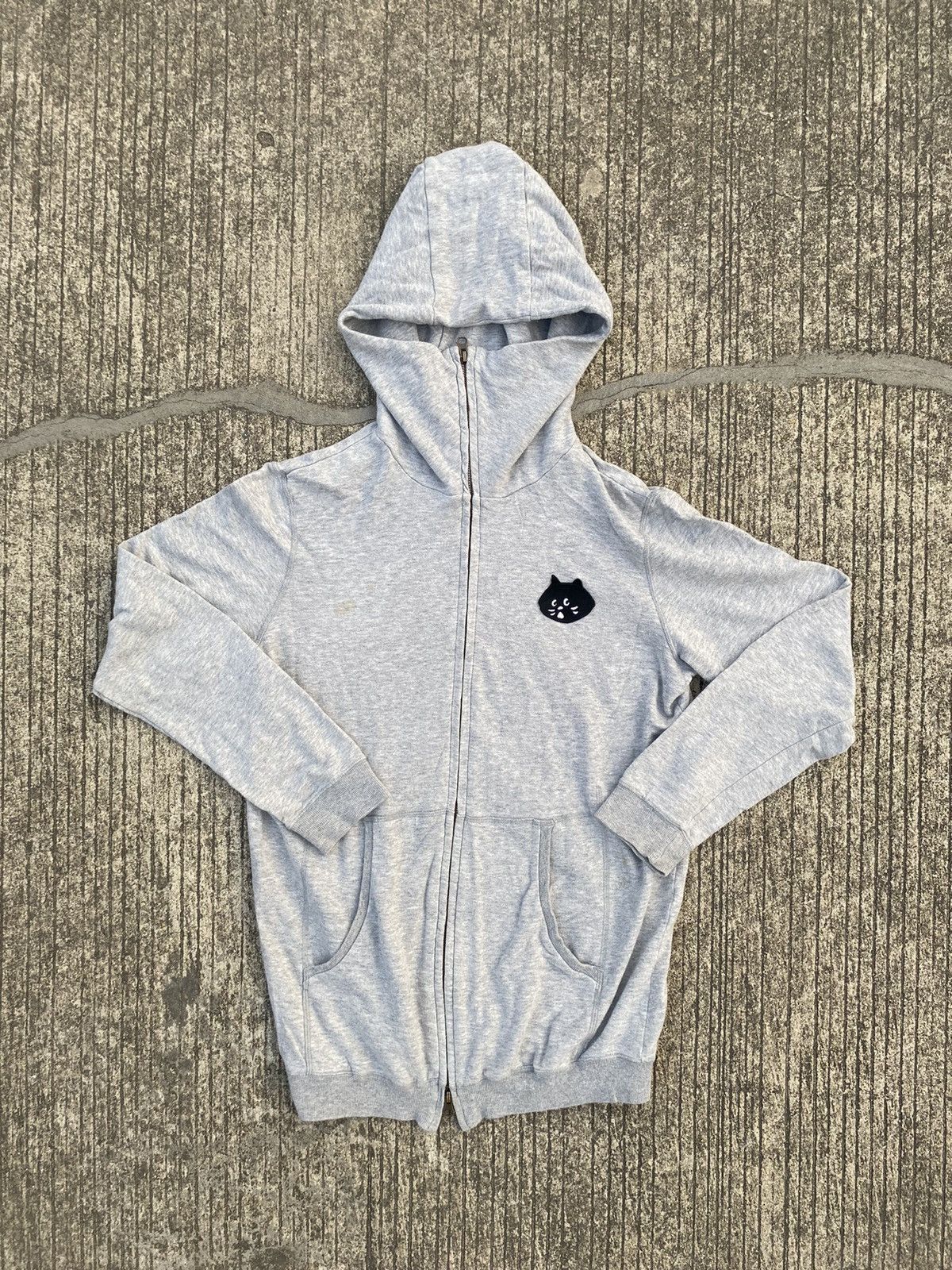 Pre-owned Issey Miyake Ne Net Zip Up Hoodie In Grey