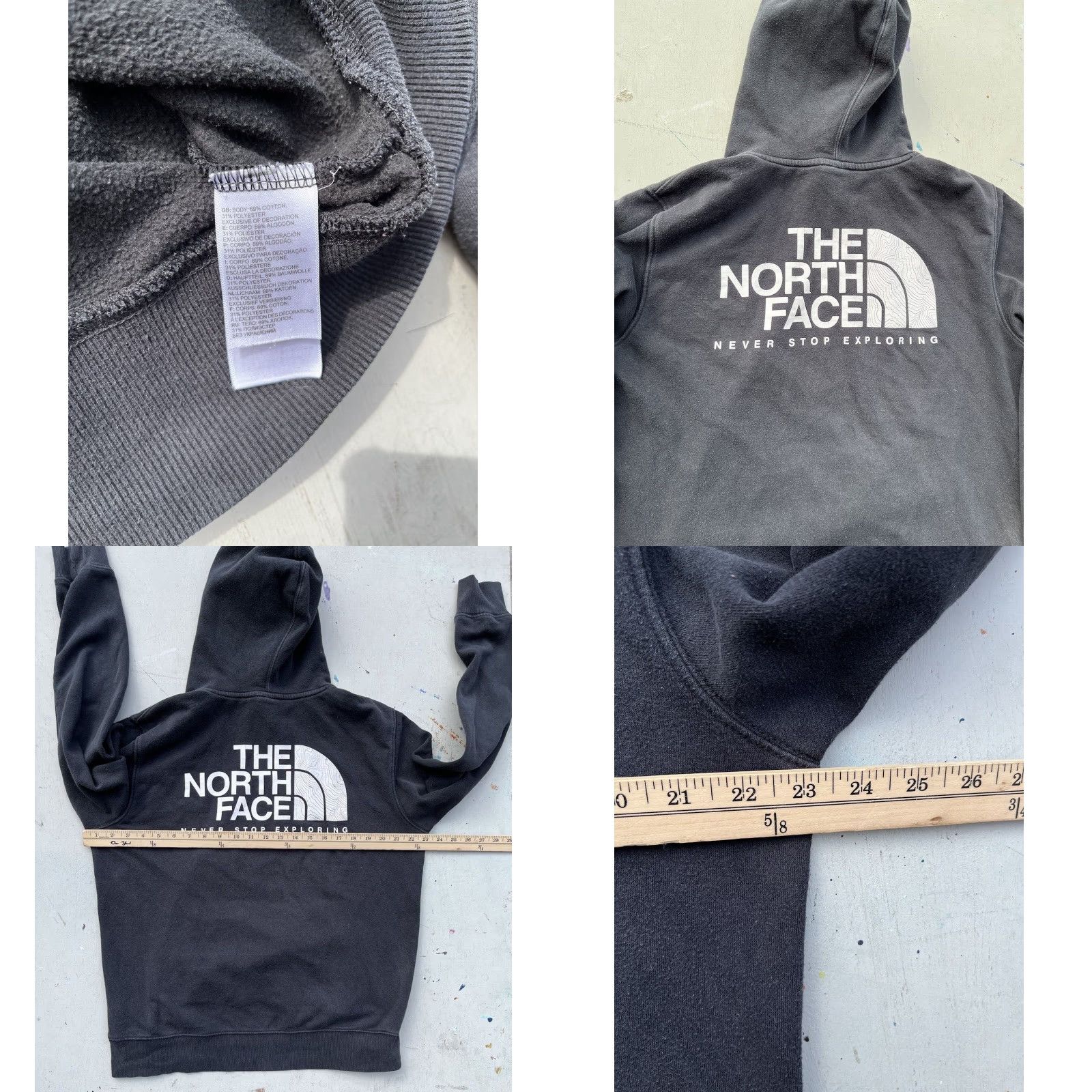 The North Face The North Face Hoodie Black Logo M Pocket Outdoor Cotton Camp Hike College Mens Hooded Pullover Regular Fit Spring Fall Winter Size US M / EU 48-50 / 2 - 8 Thumbnail