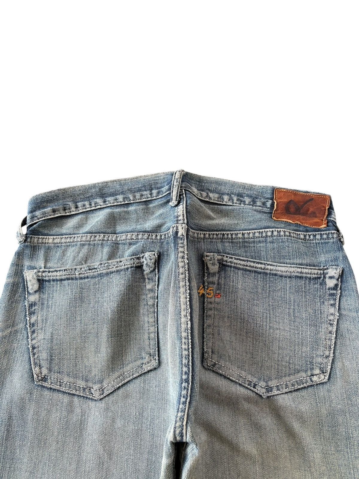 45rpm Vintage Japanese 45Rpm Mud Wash Loose Jeans Size US 31 - 7 Thumbnail