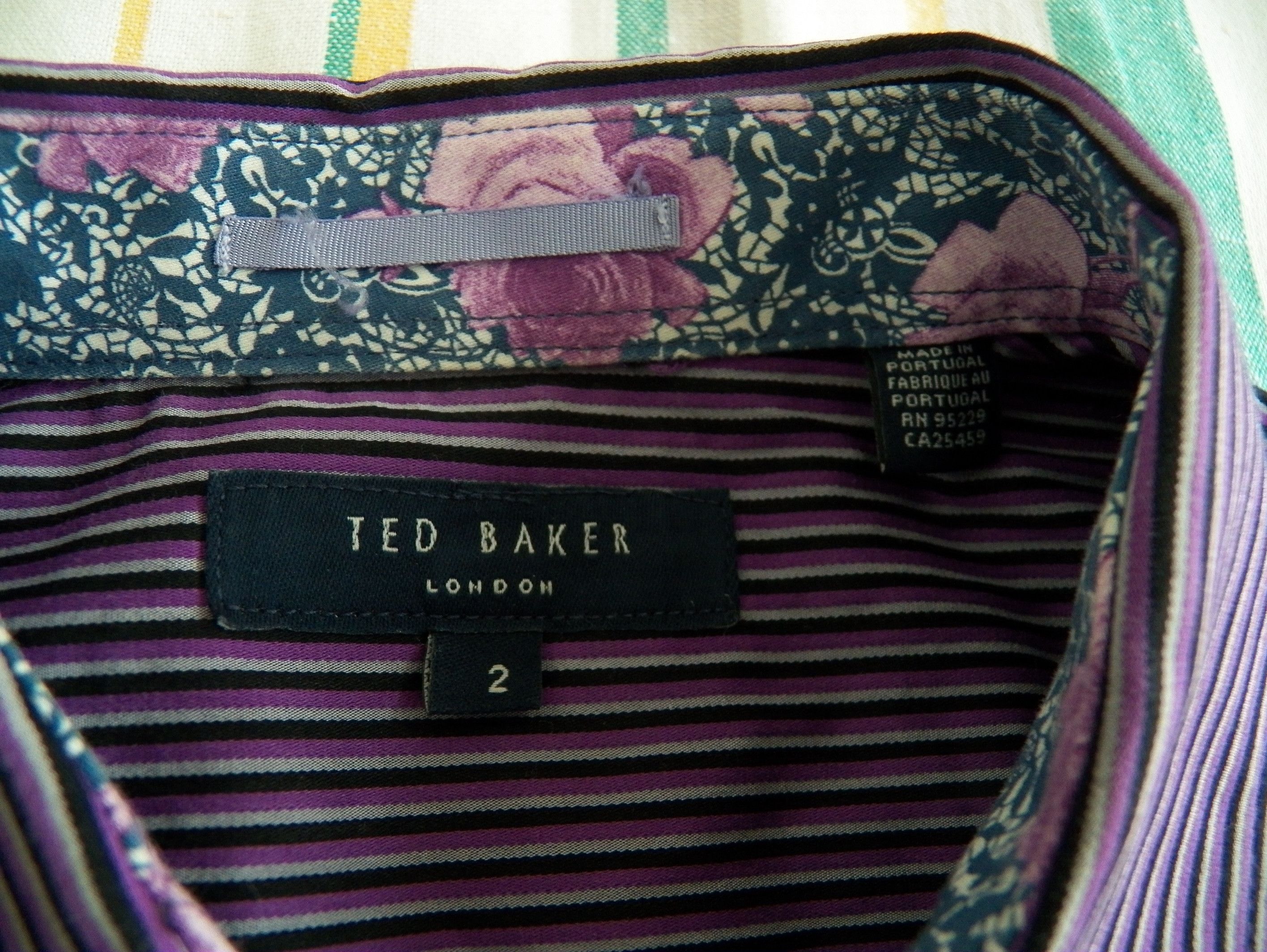 Ted Baker Ted Baker Stovad Shirt Size 2 S stripe stretch cotton Size US S / EU 44-46 / 1 - 2 Thumbnail