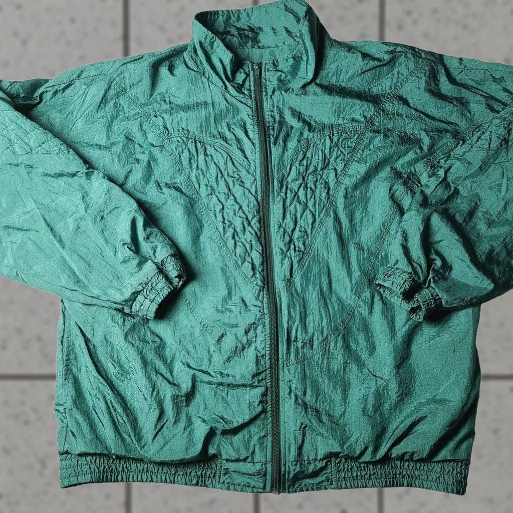 Etro VINTAGE Bocoo Windbreaker Full Zip Track Jacket Womens Size XL Lined Retro Green Size XL / US 12-14 / IT 48-50 - 1 Thumbnail
