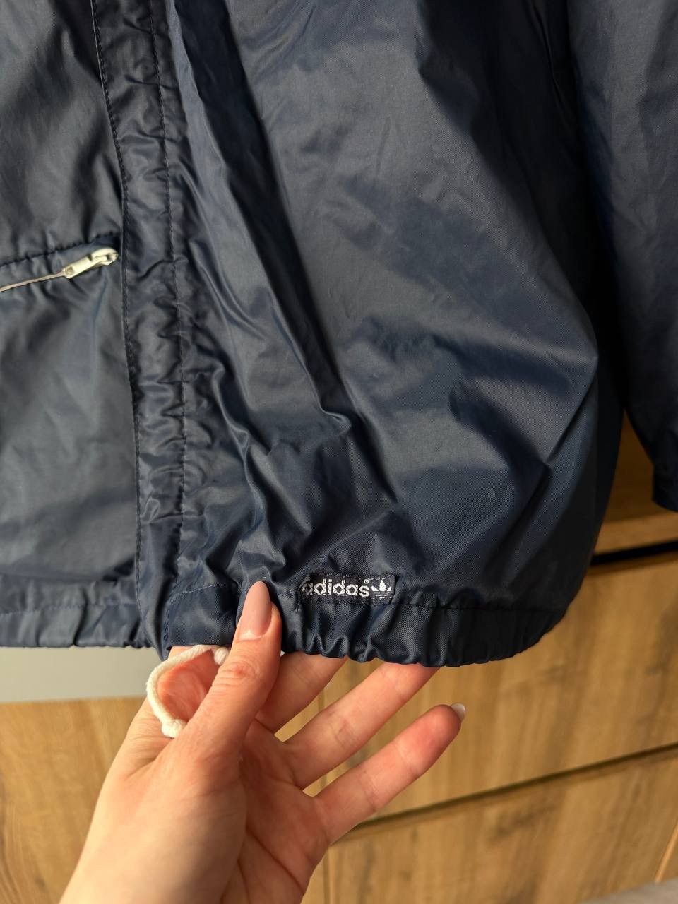 Adidas Rare Vintage 80’s Adidas Ventex Blue Raincoat Fullzip Jacket Size US L / EU 52-54 / 3 - 4 Thumbnail
