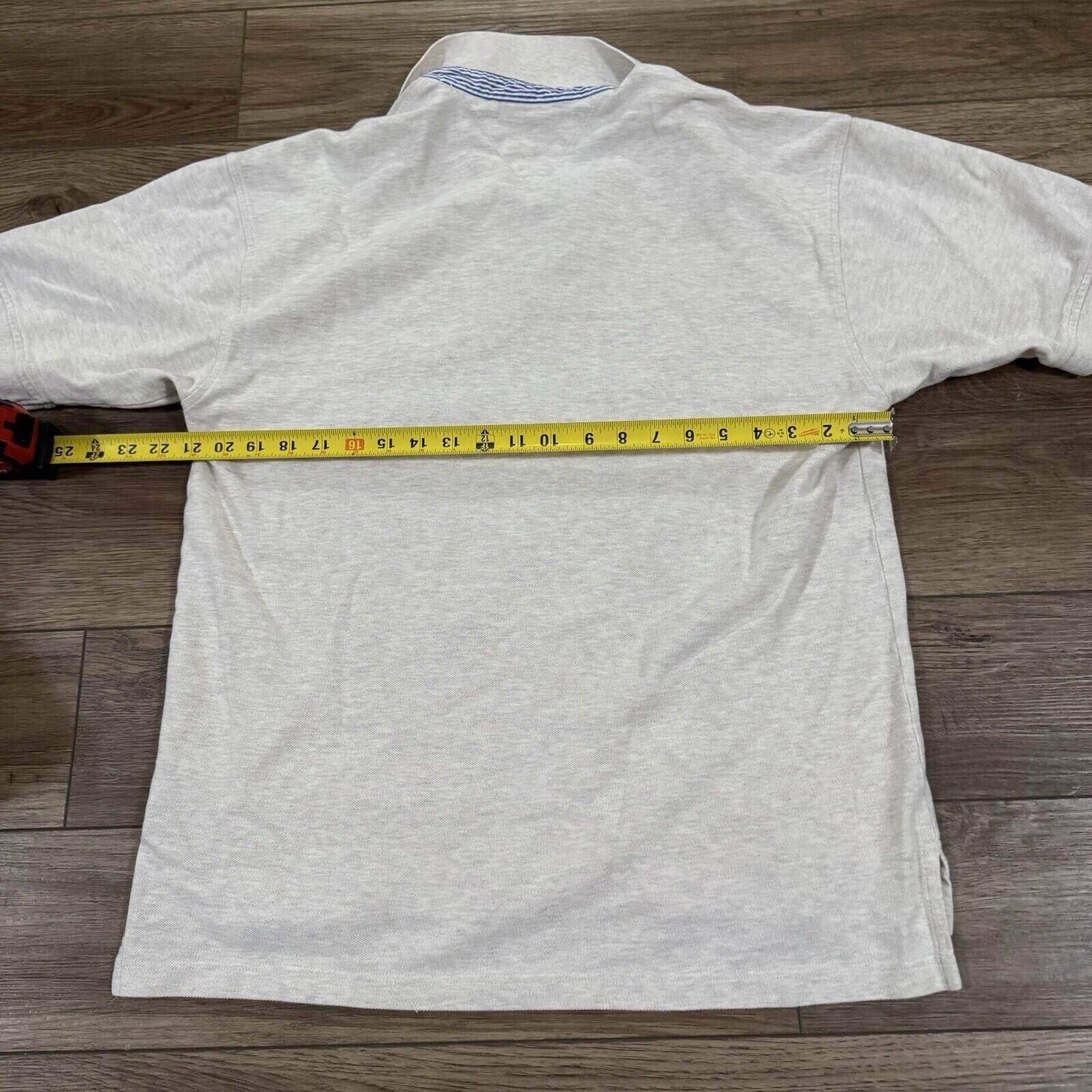 Tommy Hilfiger Vintage Y2K Tommy Hilfiger Beige Polo Shirt Preppy Size US XL / EU 56 / 4 - 5 Thumbnail