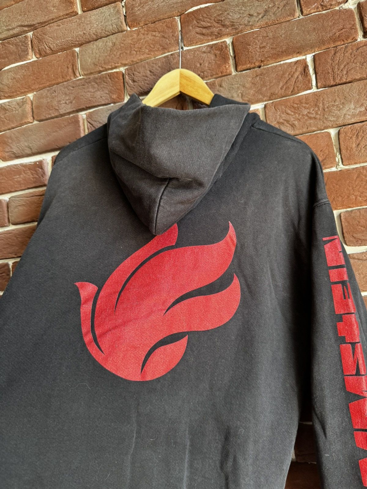 Band Tees Vintage Rammstein 2005 Benzin Metal Band Hoodie L Black 00s Size US L / EU 52-54 / 3 - 6 Thumbnail