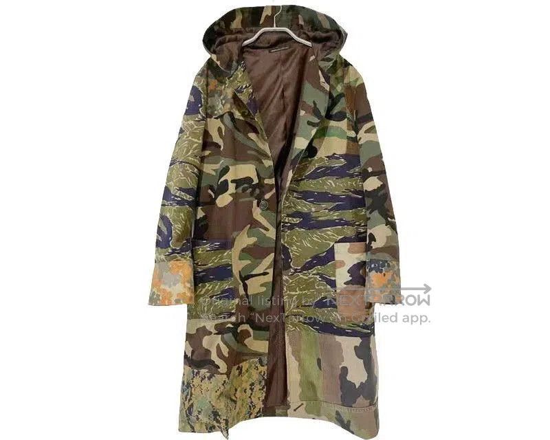 Yohji Yamamoto Camouflage Hooded Long Coat. Size US M / EU 48-50 / 2 - 3 Thumbnail