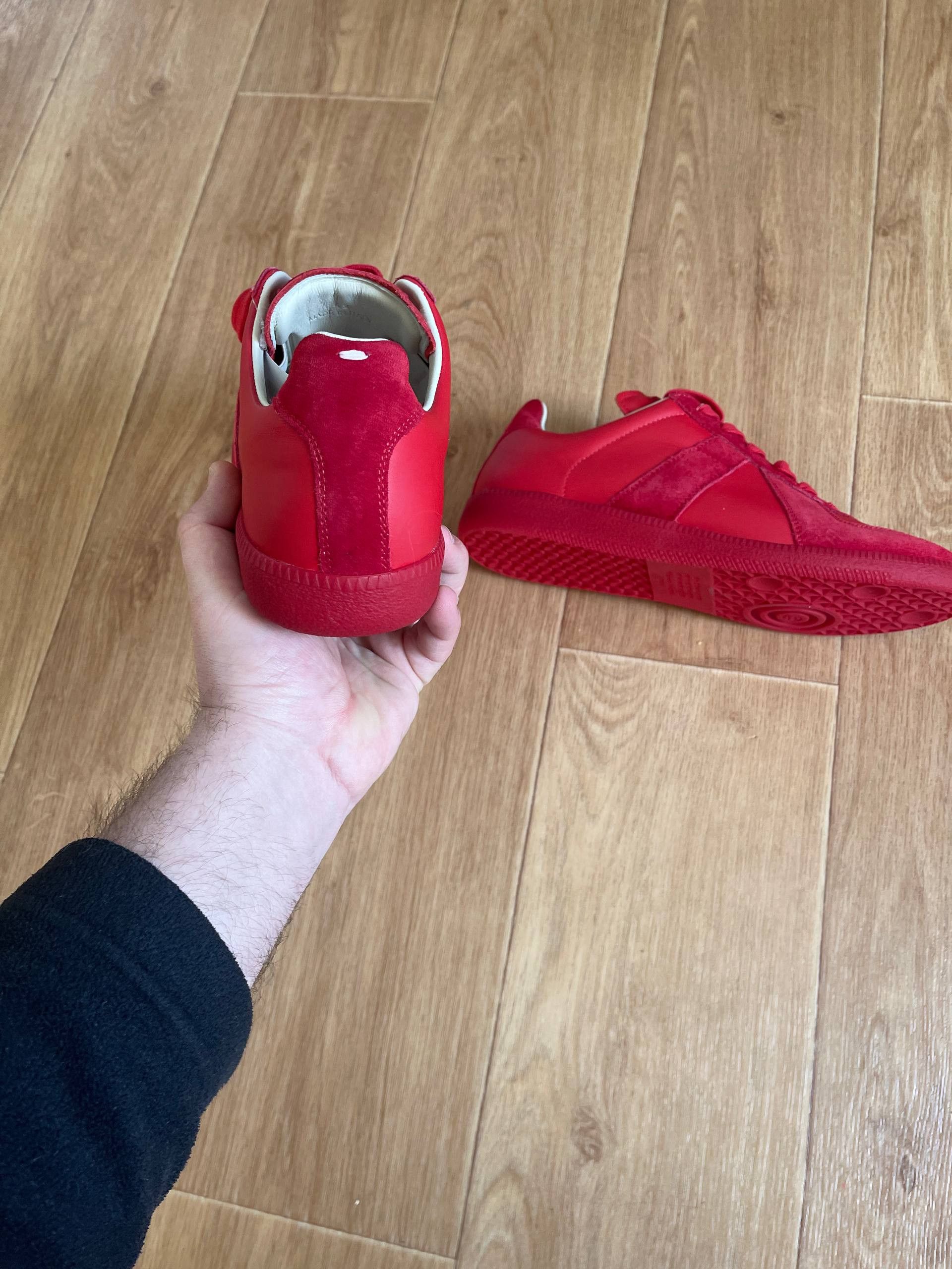 Maison Margiela Maison Martin Margiela MMM Low tTop Replica Red Sneaers Sz42 Size US 9 / EU 42 - 22 Thumbnail