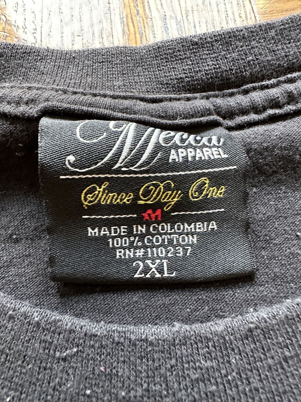 Mecca Vintage Y2K Mecca Apparel Felt Graphic Tee Size US XXL / EU 58 / 5 - 3 Thumbnail