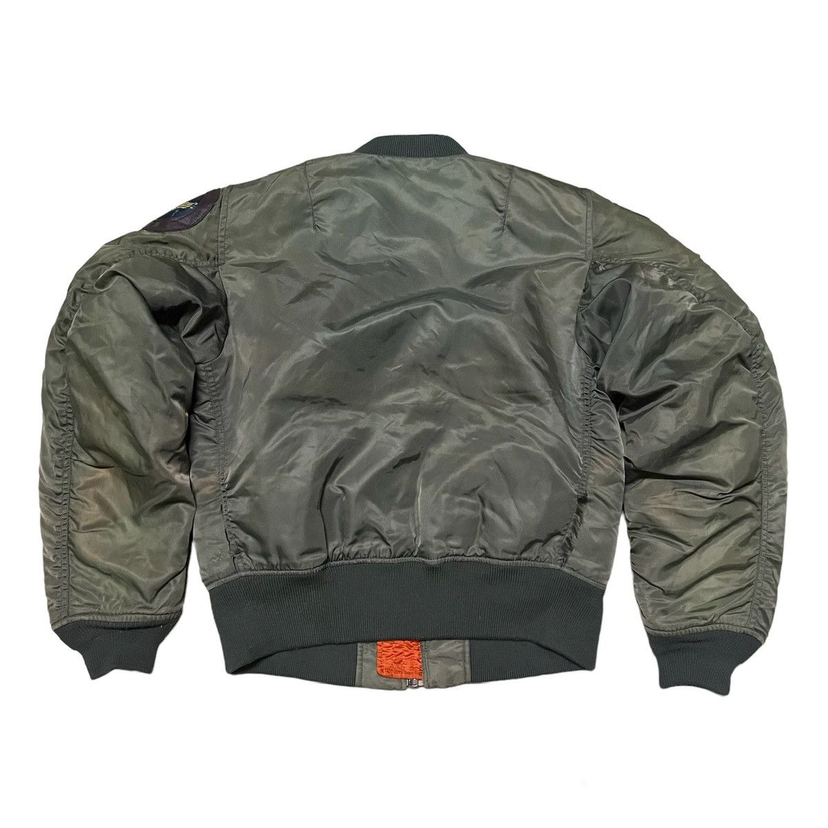 Avirex Avirex Bomber Jacket Full Patches Distressed Style Size US S / EU 44-46 / 1 - 2 Thumbnail