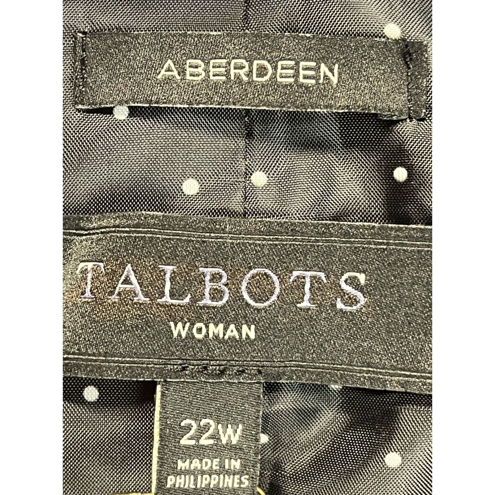 Talbots NEW Talbots Aberdeen Plus Size 22W Houndstooth Blazer Jacket Wool Blend Womens Size 3XL / US 20-22 - 7 Thumbnail