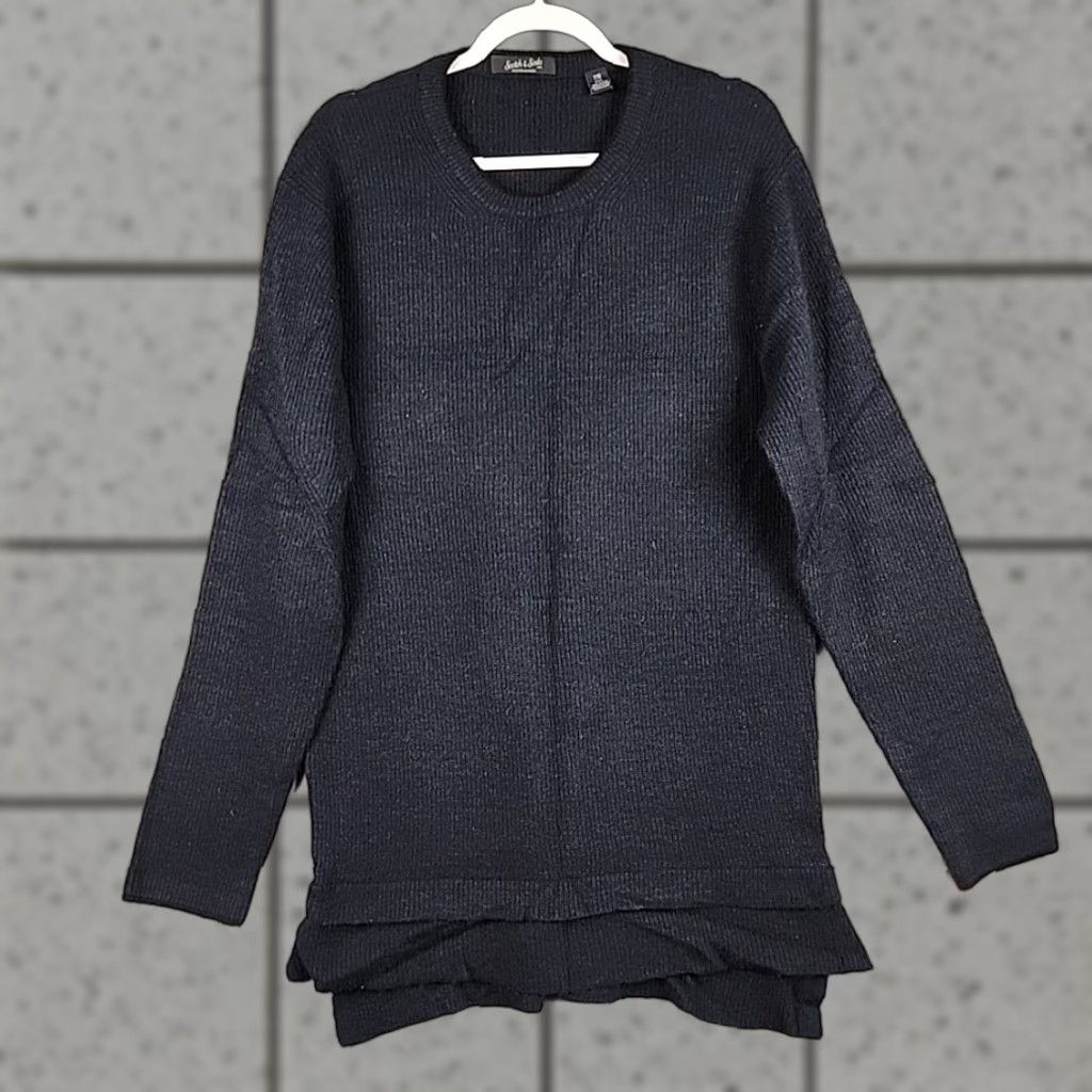 VINTAGE Scotch & Soda Sweater Womens 2XL Knitted Pullover Long Sleeve City Casual Formal Winter Black