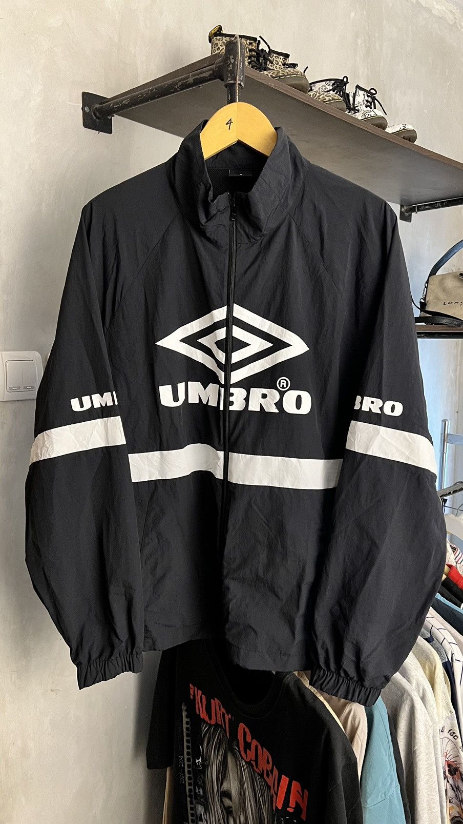 Palace × Umbro LOGO PRINT / PATCH WINDBREAKER ZIP UP JACKER | Grailed