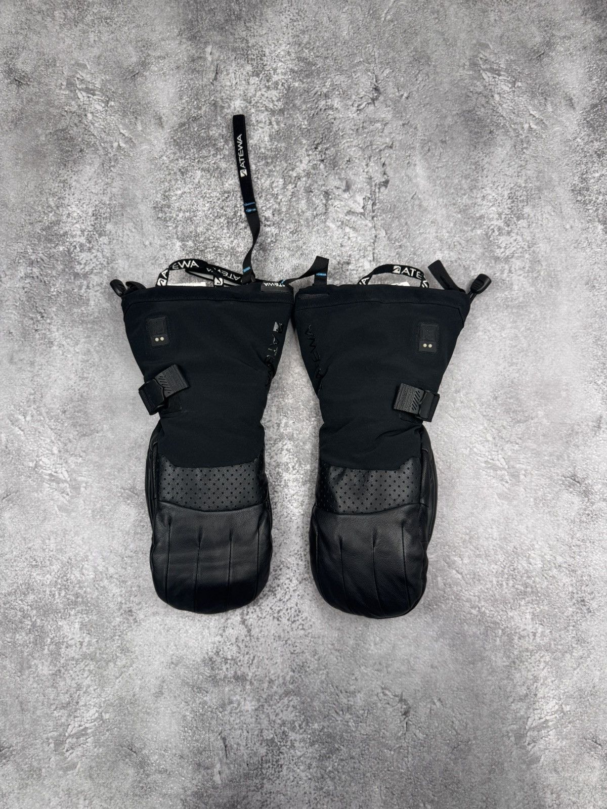 Other Atewa Gore-Tex Leather Ski Mittens Black Size S/M Size ONE SIZE - 2 Thumbnail