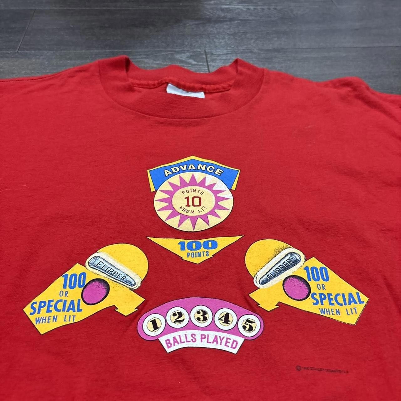 Designer Vintage Stanley desantis pinball t shirt 90s XL Size US XL / EU 56 / 4 - 2 Thumbnail