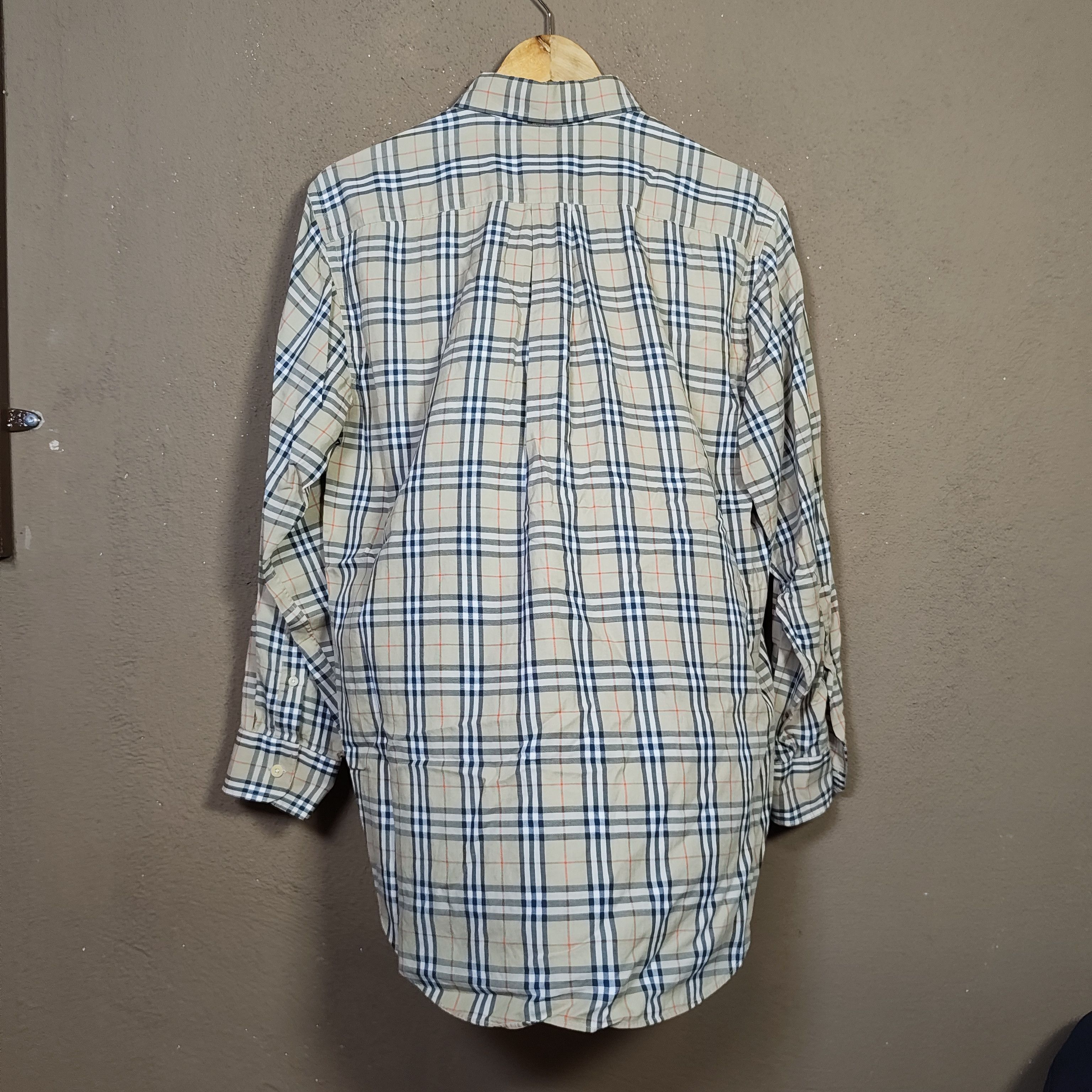 Burberry Vintage 90s BURBERRYS Nova Check Shirt Size US M / EU 48-50 / 2 - 2 Thumbnail