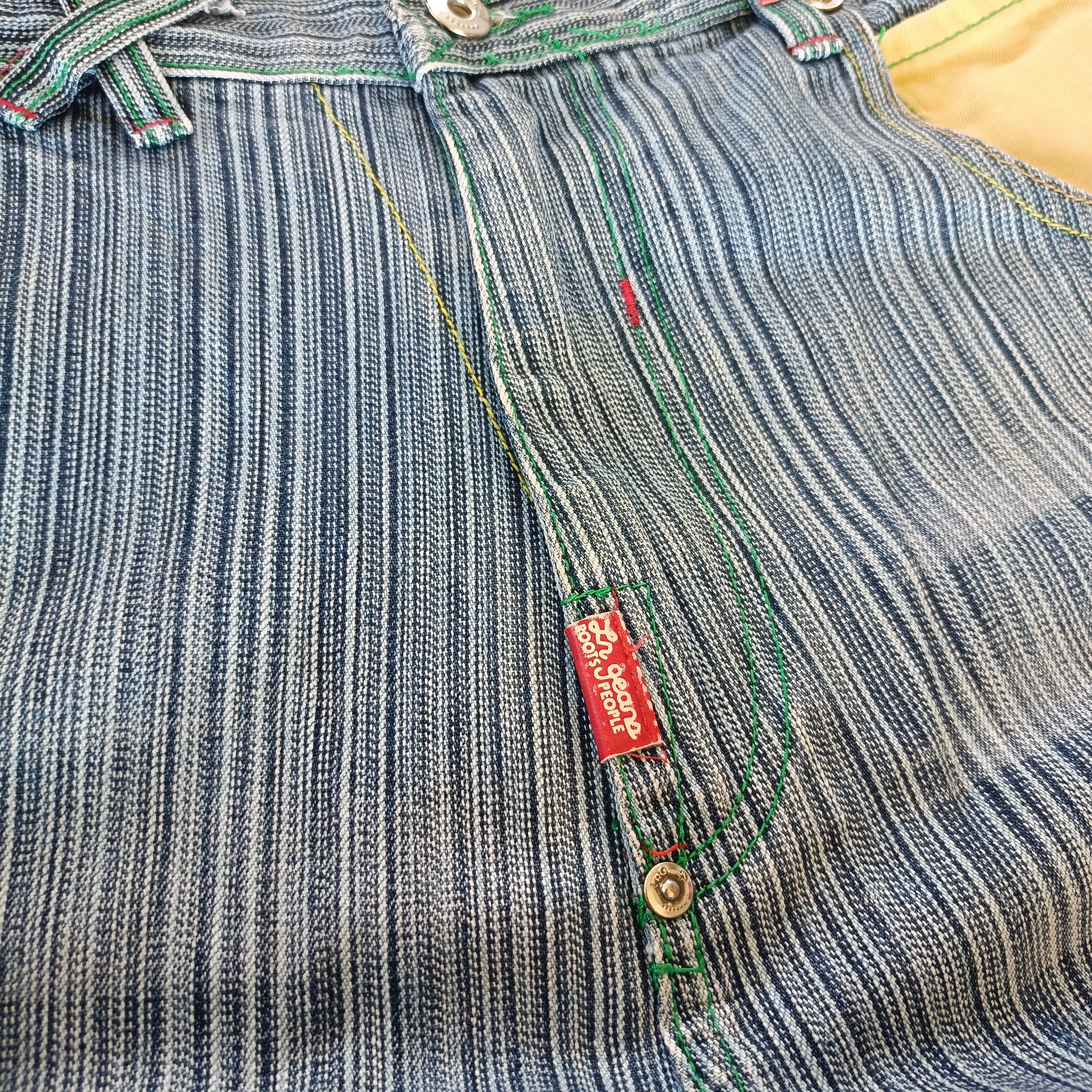 LRG LRG 'RASTA LION' HICKORY BAGGY JEANS Size US 37 - 5 Thumbnail