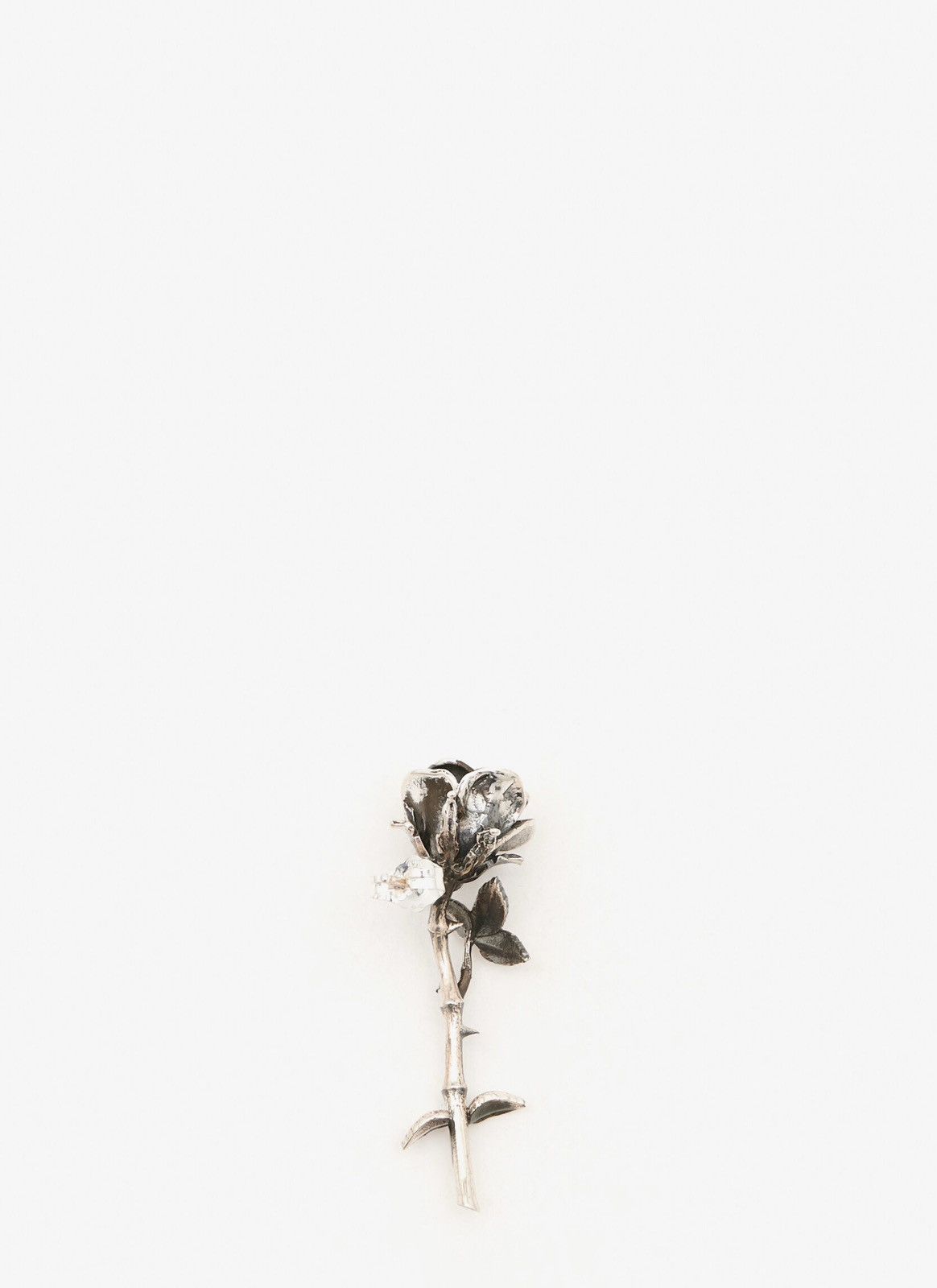 Enfants Riches Deprimes Last Item Enfants Riches Deprimes Silver Rose Single Earring Size ONE SIZE - 9 Thumbnail