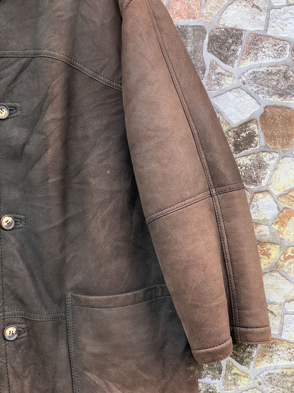 If Six Was Nine × Le Grande Bleu (L.G.B.) Antonovich Genuine Sheep Leather Coat Jacket Men Size US XL / EU 56 / 4 - 8 Thumbnail