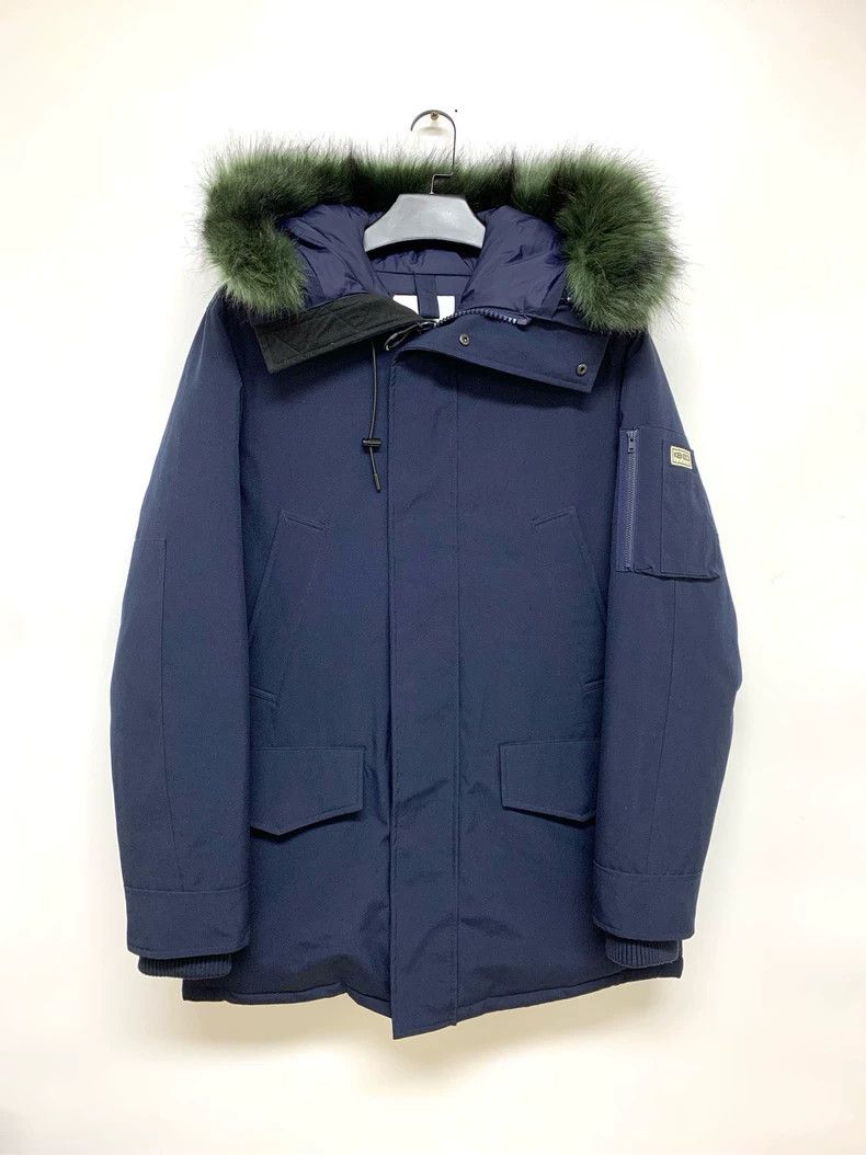 Kenzo KENZO Dark Blue Quilted Jacket, Size L, with Green Real Mi Size US L / EU 52-54 / 3 - 1 Thumbnail