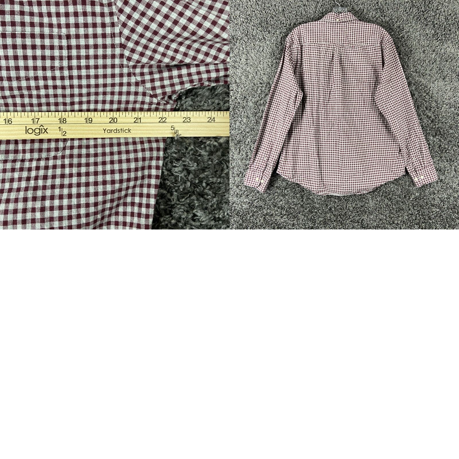 Tommy Hilfiger VINTAGE Tommy Hilfiger Shirt Adult Men L Red Plaid Long Sleeve Button-Up Mens L Size US L / EU 52-54 / 3 - 8 Thumbnail