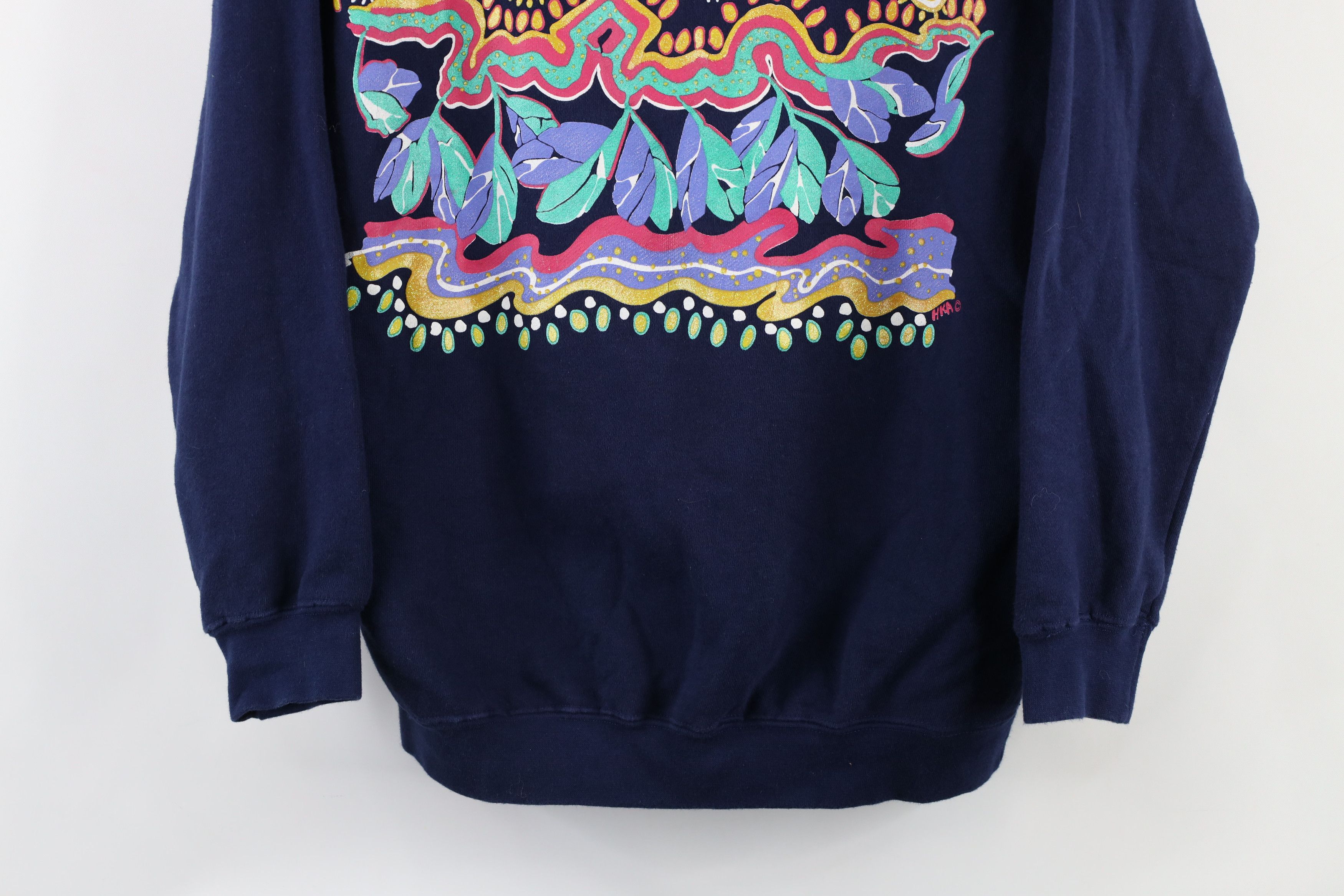 Vintage Vintage 90s Streetwear Southwestern Collared Sweatshirt USA Size S / US 4 / IT 40 - 3 Thumbnail