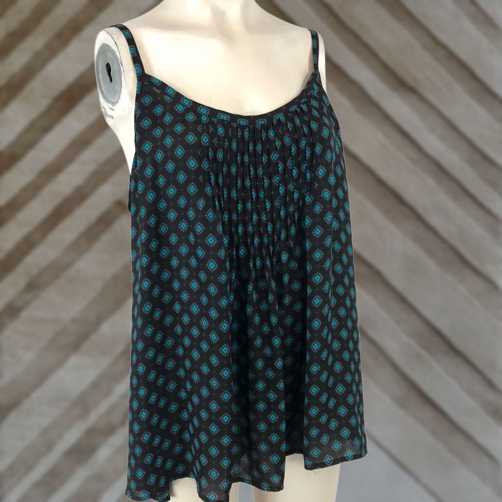 Torrid TORRID Women's 1X Black Summer Tank Spaghetti Strap Round Neck 100% Polyester Size XL / US 12-14 / IT 48-50 - 1 Thumbnail