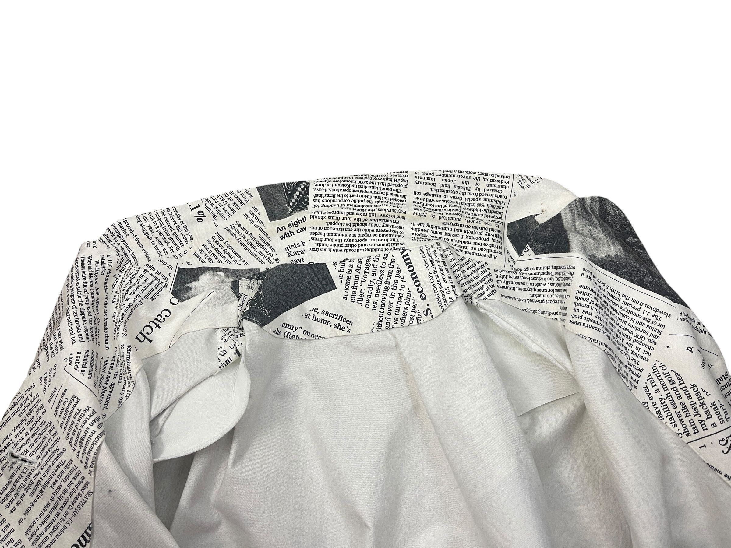 Japanese Brand Vintage Japanese Newspaper Print Collage Jacket Size US M / EU 48-50 / 2 - 15 Thumbnail