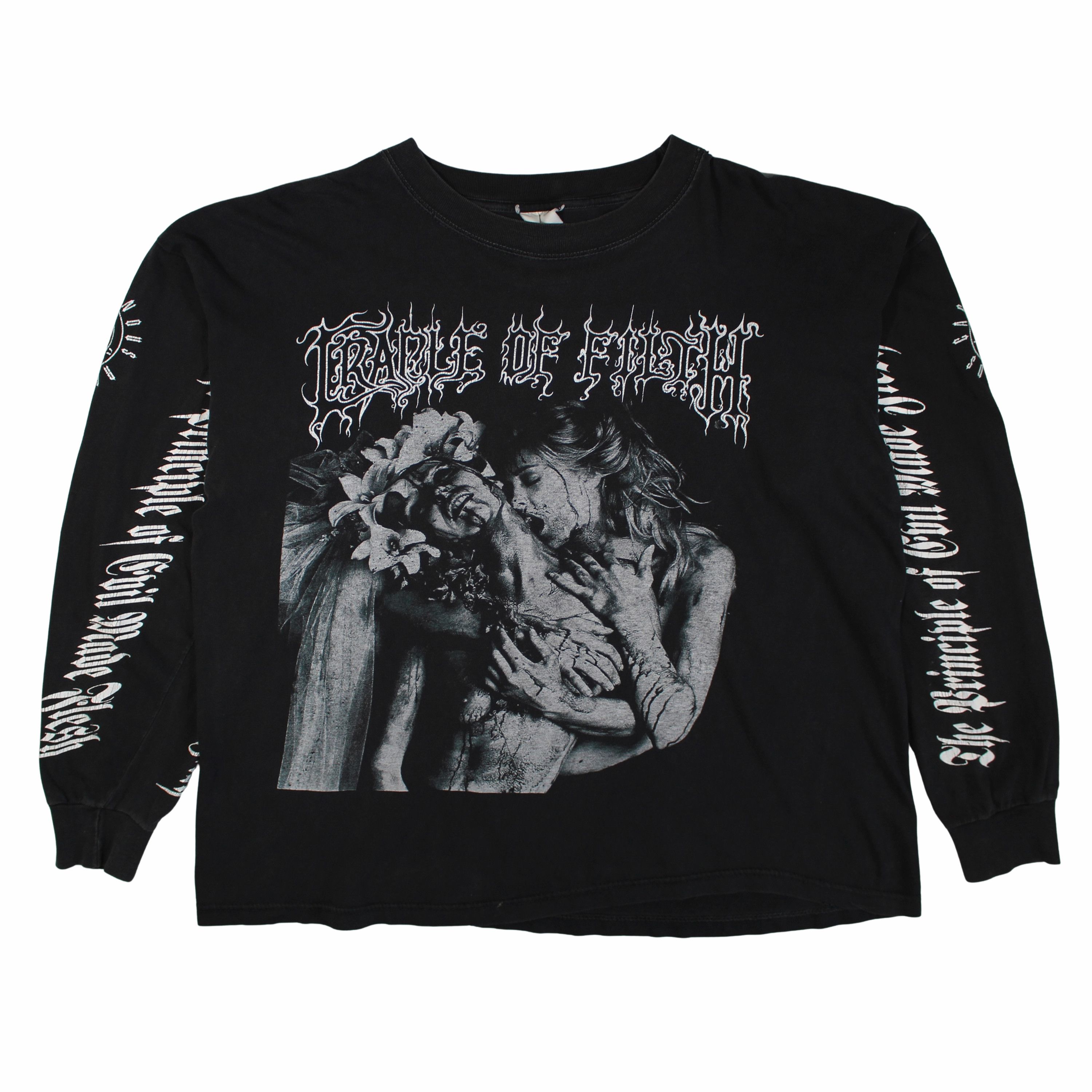 Vintage 1994 Cradle Of Filth Supreme Vampyric Evil Long Sleeve Size US XL / EU 56 / 4 - 1 Thumbnail