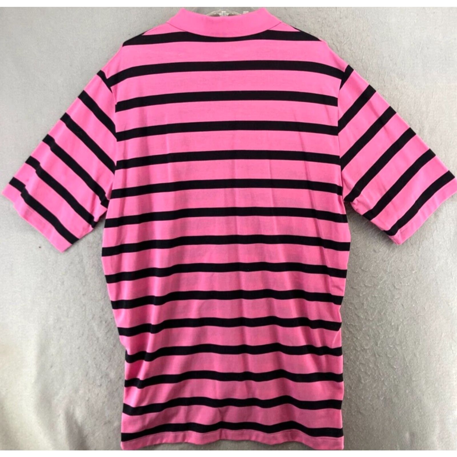 Polo Ralph Lauren Polo Golf Ralph Lauren Mens Polo Shirt Large Pink Striped Pima Cotton Easy Care Regular Fit Casual Golf Size US L / EU 52-54 / 3 - 7 Thumbnail