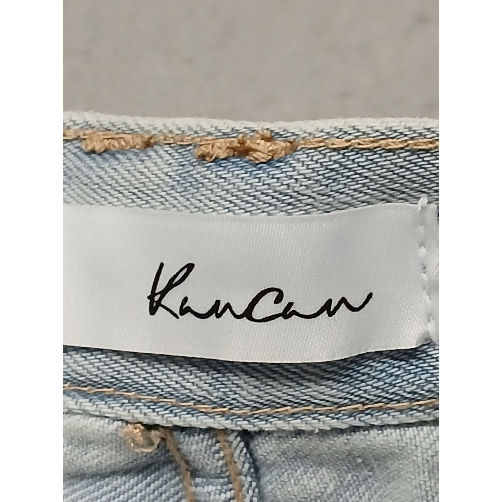 Kancan USA KanCan (13/30) Vintage Mid Rise Wide Leg Light Denim Jeans Size 32" / US 10 / IT 46 - 8 Thumbnail