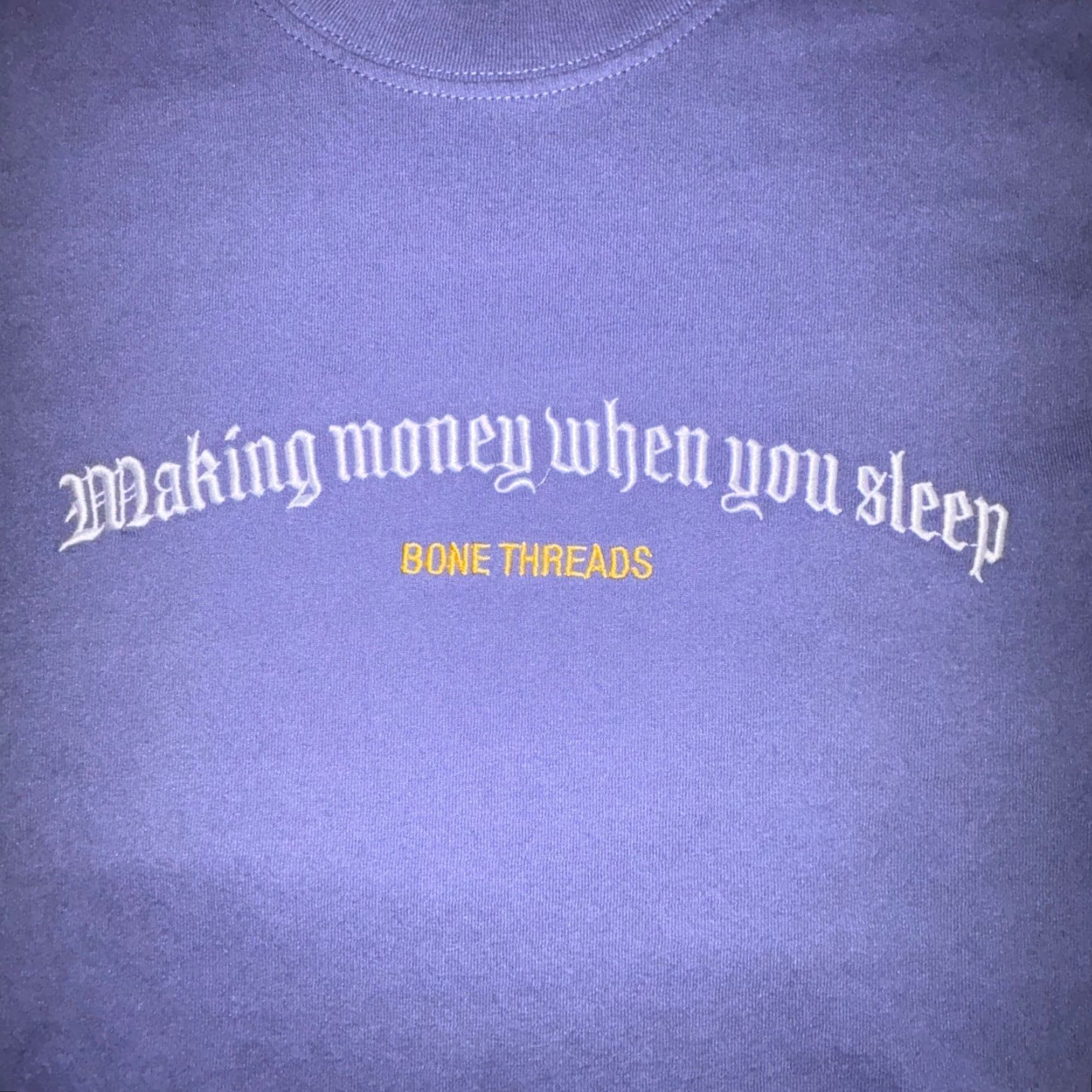 Bones Bone Threads Shirt Mens Small Blue Skull Virgin Mary Gothic Making Money Street Size US S / EU 44-46 / 1 - 3 Thumbnail
