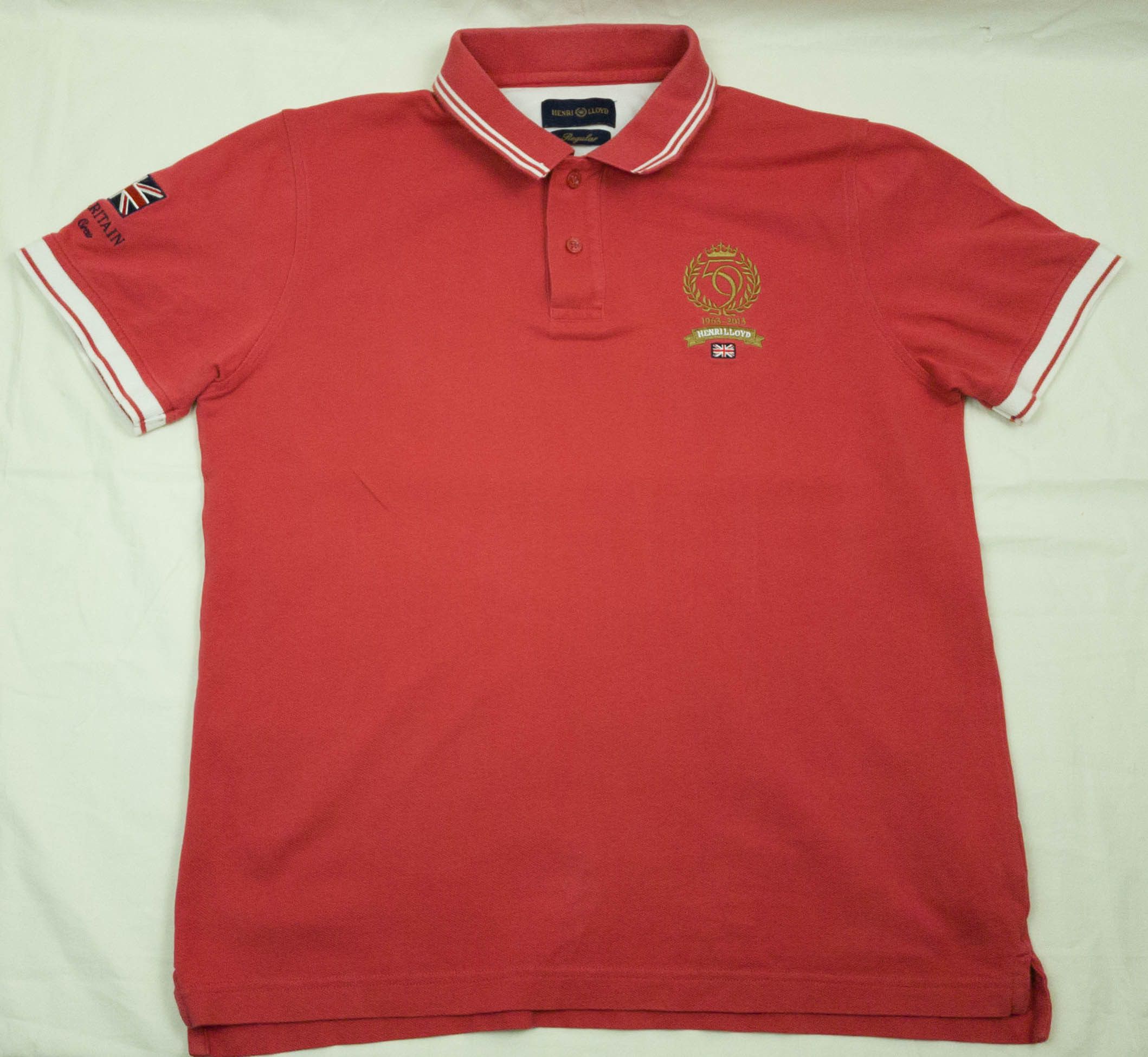 Henri Lloyd Henri Lloyd mens polo top cotton size M-L (label L) gc Size US L / EU 52-54 / 3 - 3 Thumbnail