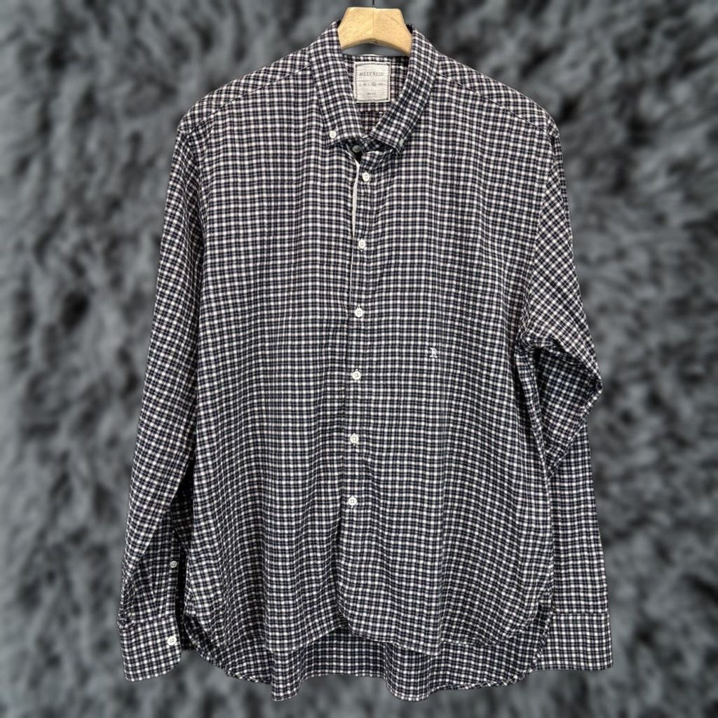 Billy Reid Mens Billy Reid Plaid Button Down Shirt XL Multicolor Cotton Blend Size US XL / EU 56 / 4 - 1 Thumbnail
