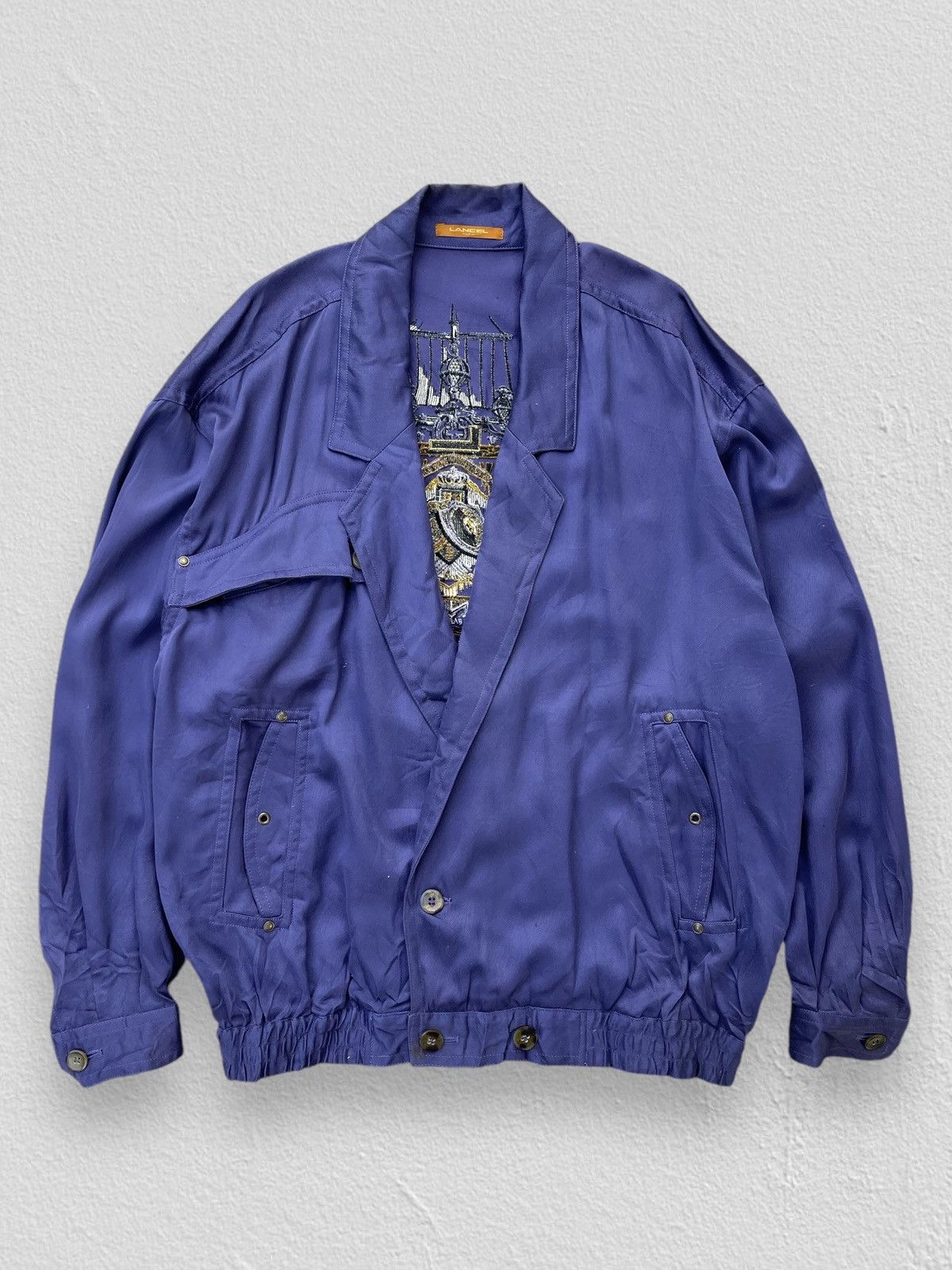 Lancel 🔥Vintage Lancel Paris Embroidered Logo Jacket Size US L / EU 52-54 / 3 - 2 Thumbnail