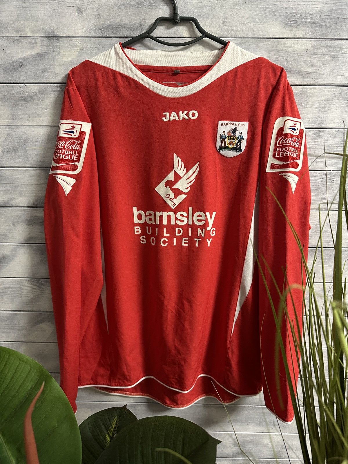 Rare Vintage Long-Sleeve Jako Barnsley Perrys Austin