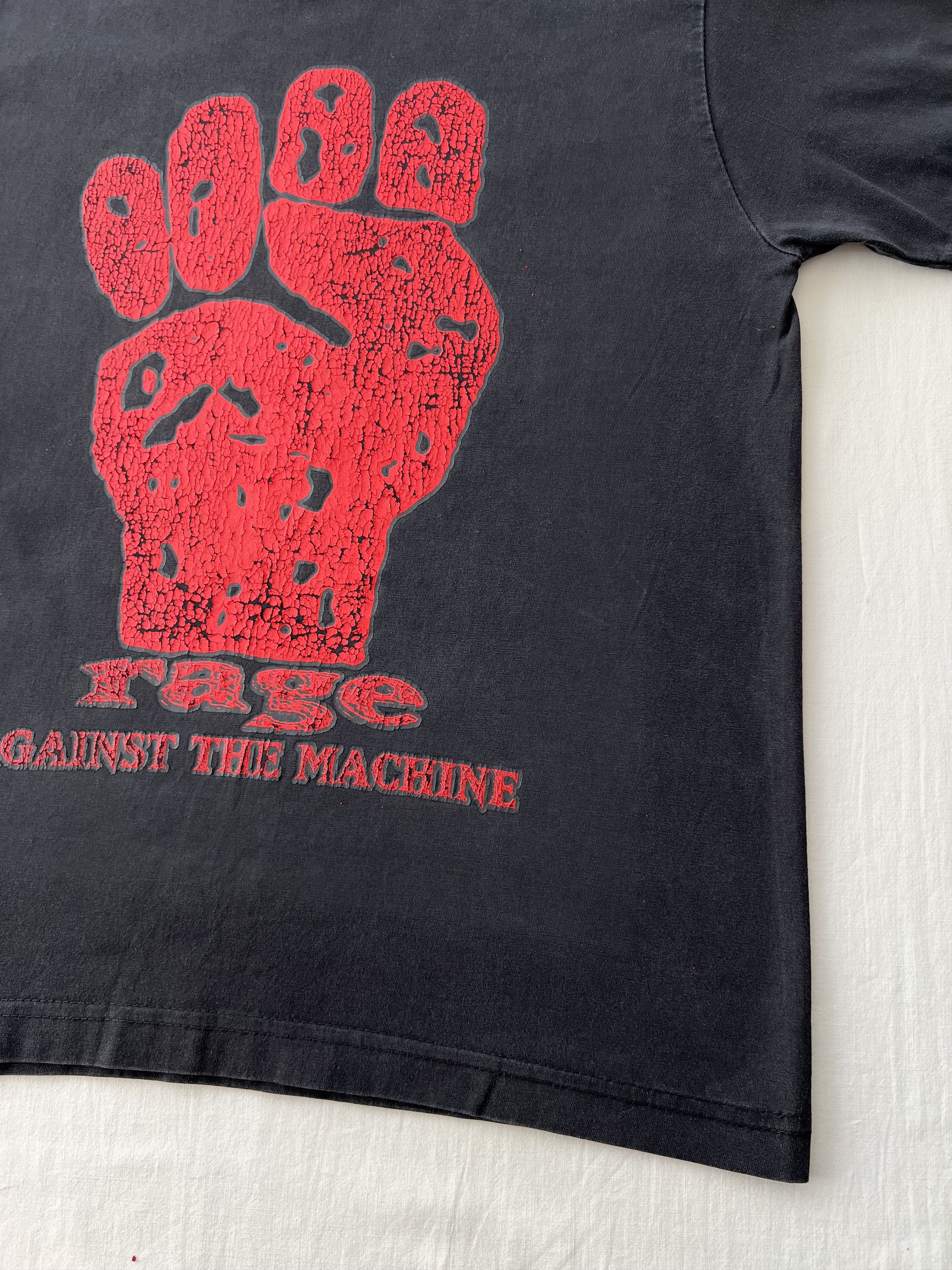 Band Tees Vintage 2000s Rage Against the Machine RATM Black T-shirt Size US S / EU 44-46 / 1 - 6 Thumbnail