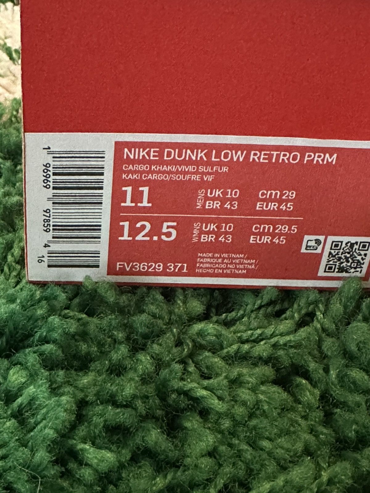Nike Dunk Low Cargo Khaki Sulfur 11 Size US 11 / EU 44 - 9 Thumbnail