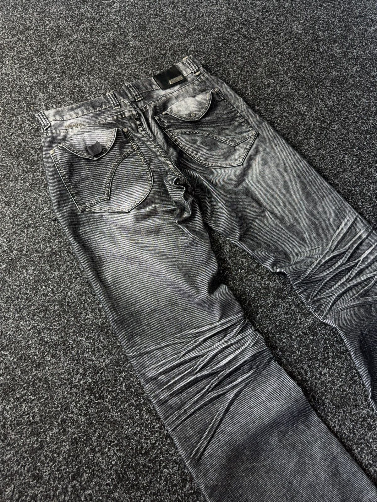 Japanese Brand × Lee Lee Cooper Relaxed Fit Faded Grey Corduroy style Jeans Y2K Size US 32 / EU 48 - 10 Thumbnail