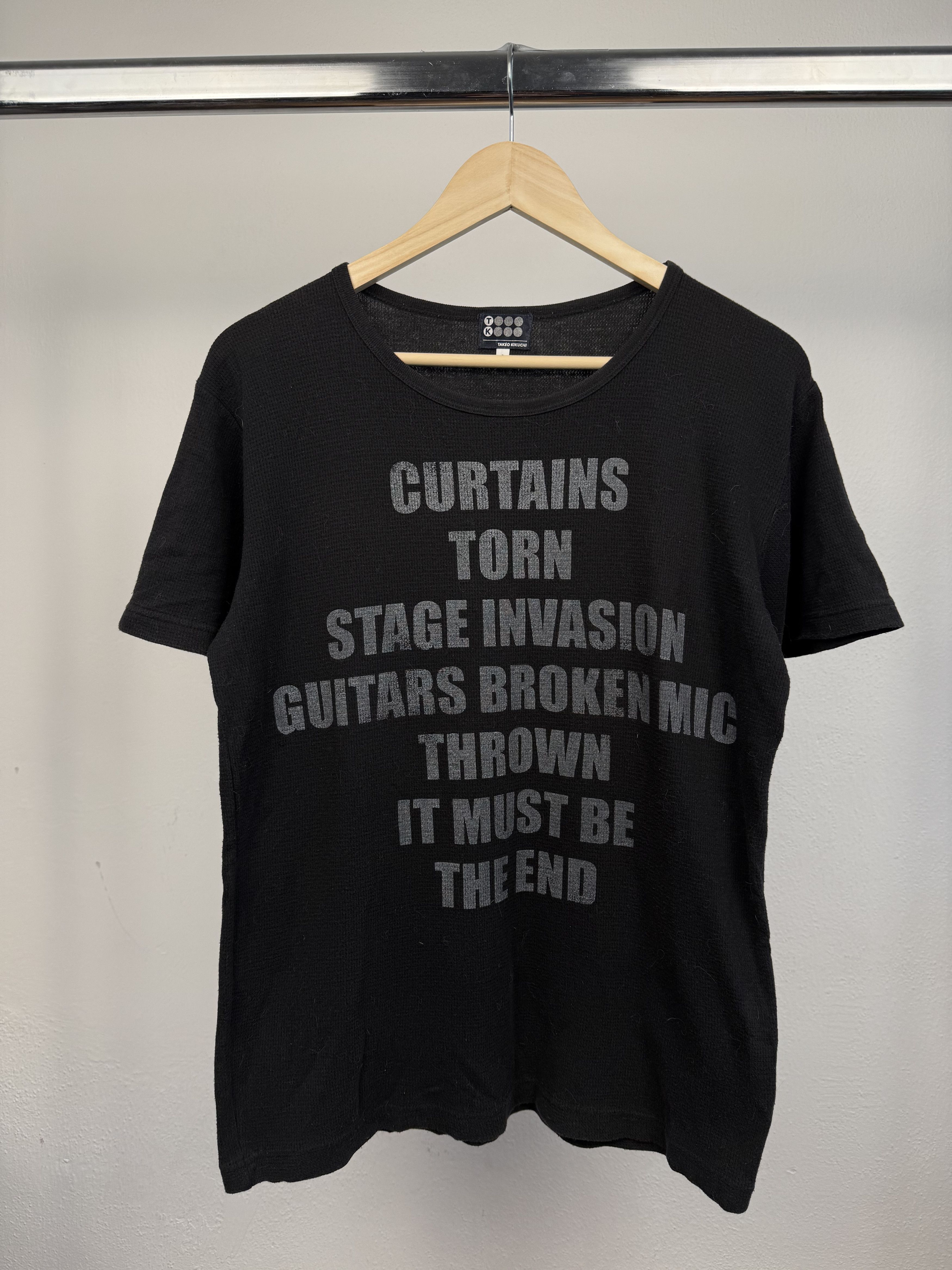 Takeo Kikuchi Takeo Kikuchi Dior inspired Babyshambles Curtains Torn tee Size US L / EU 52-54 / 3 - 1 Thumbnail