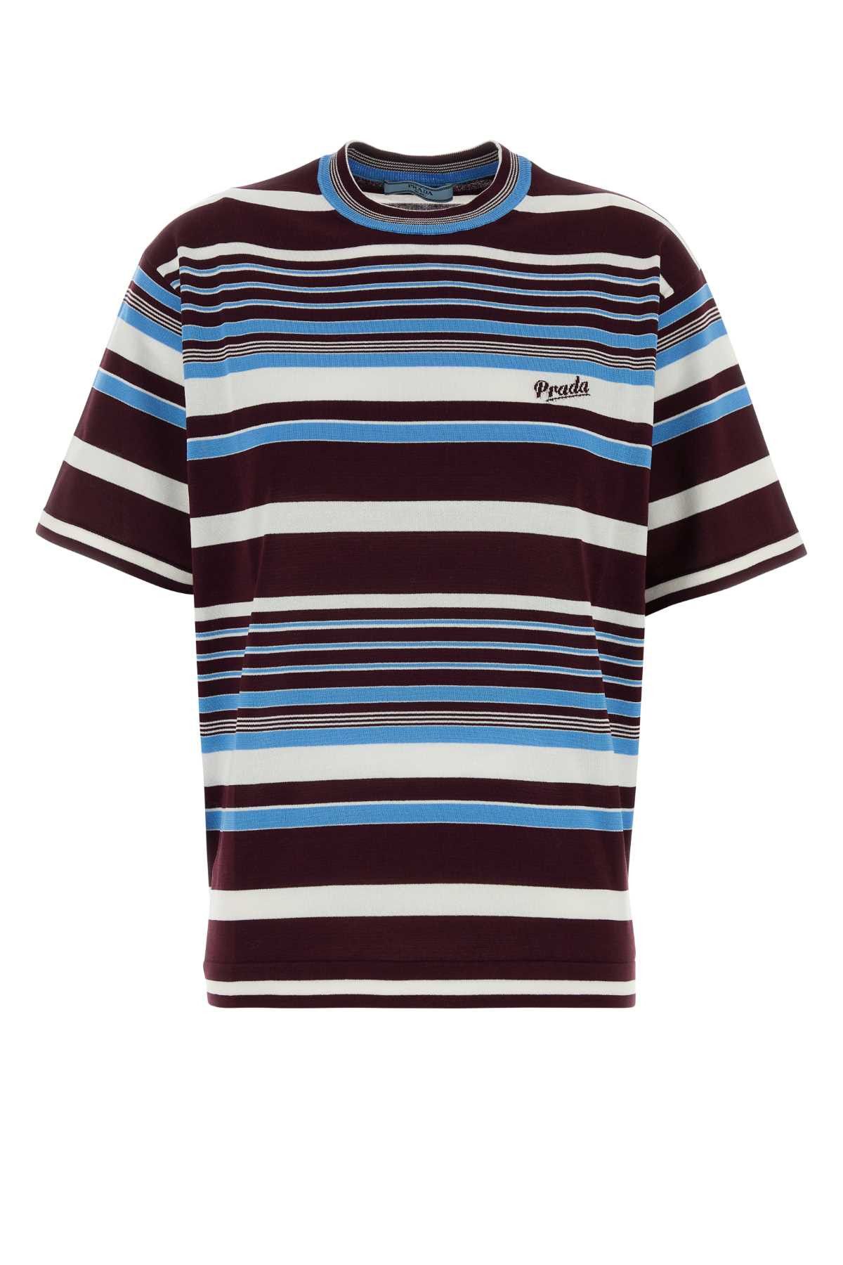 Prada Embroidered Cotton T-Shirt Size M / US 6-8 / IT 42-44 - 1 Thumbnail