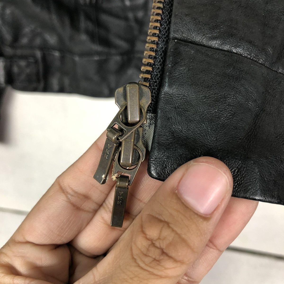 Japanese Brand 📌CROPPED BIKER LEATHER JACKET CIAO PANIC JAPAN Size M / US 6-8 / IT 42-44 - 17 Thumbnail
