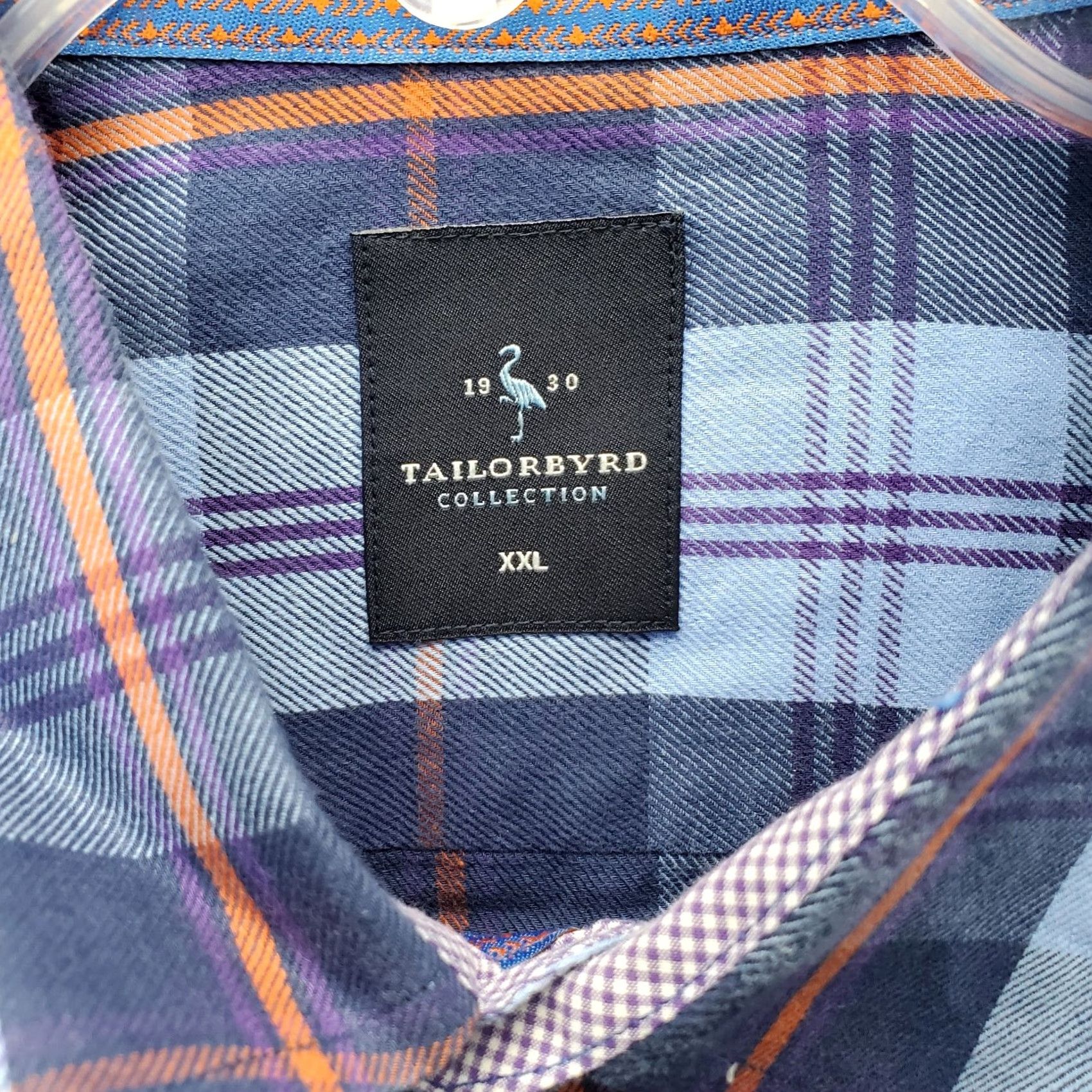 Tailorbyrd TAILORBYRD Mens Shirt XXL Multi Plaid Button Down Long Sleeve Casual EUC Size US XXL / EU 58 / 5 - 7 Thumbnail