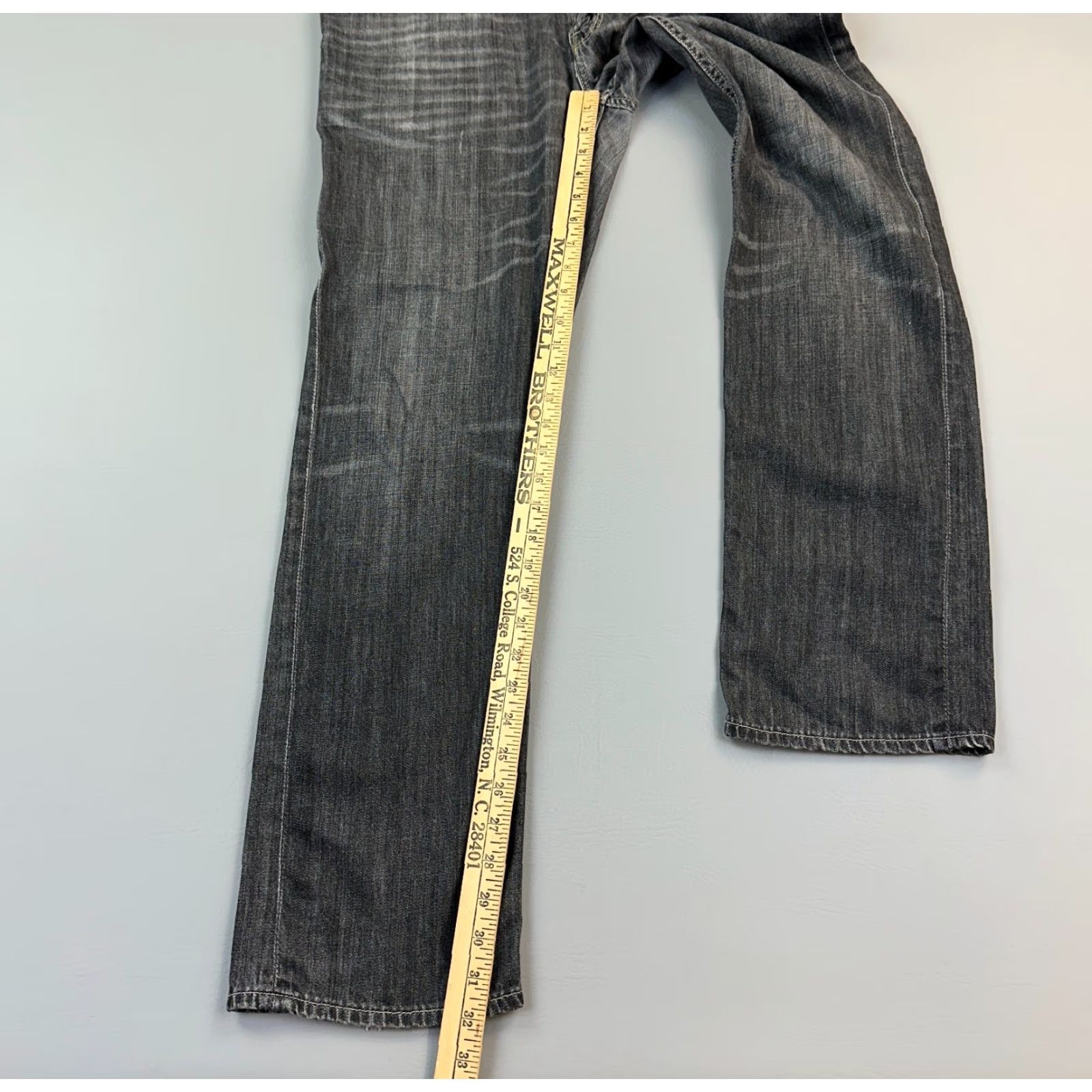 American Eagle Outfitters VINTAGE American Eagle Jeans Mens 32x32 34x32 Charcoal Wash Slim Straight Casual Whisker Size US 32 / EU 48 - 2 Thumbnail