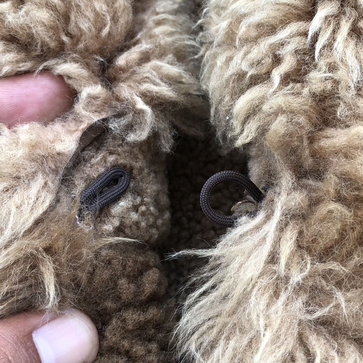 Japanese Brand Vintage Real Leather Sheepskin Fur Coat Made in Spain Size M / US 6-8 / IT 42-44 - 13 Thumbnail