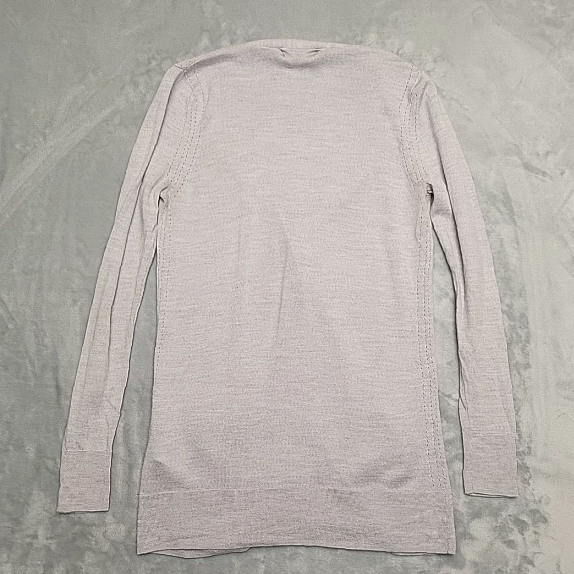 Banana Republic VINTAGE Banana Republic Cardigan Sweater Womens Small Gray 100% Merino Wool Long Sleeve Size S / US 4 / IT 40 - 5 Thumbnail