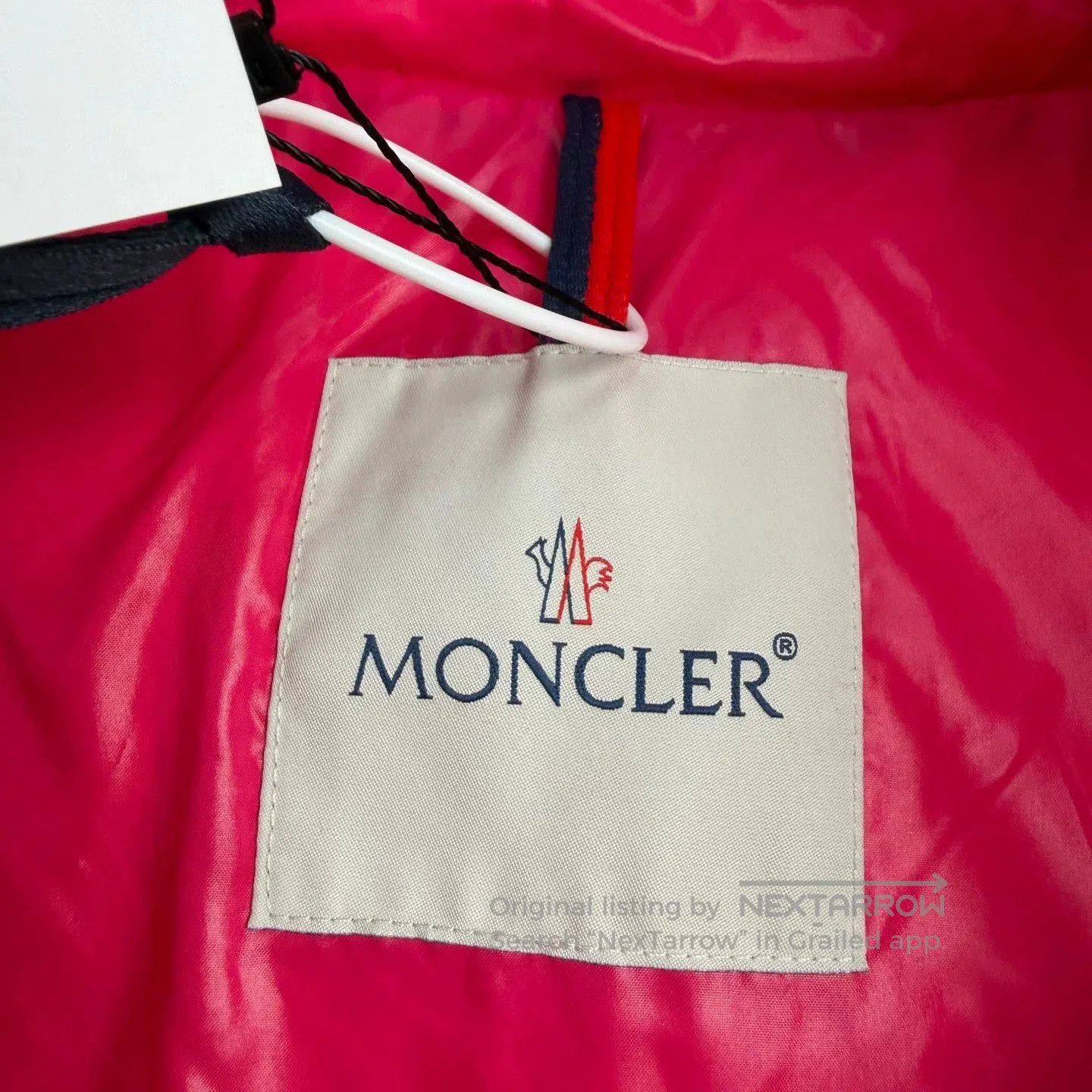 Moncler Moncler Red Hooded Down Vest. Size L / US 10 / IT 46 - 3 Thumbnail