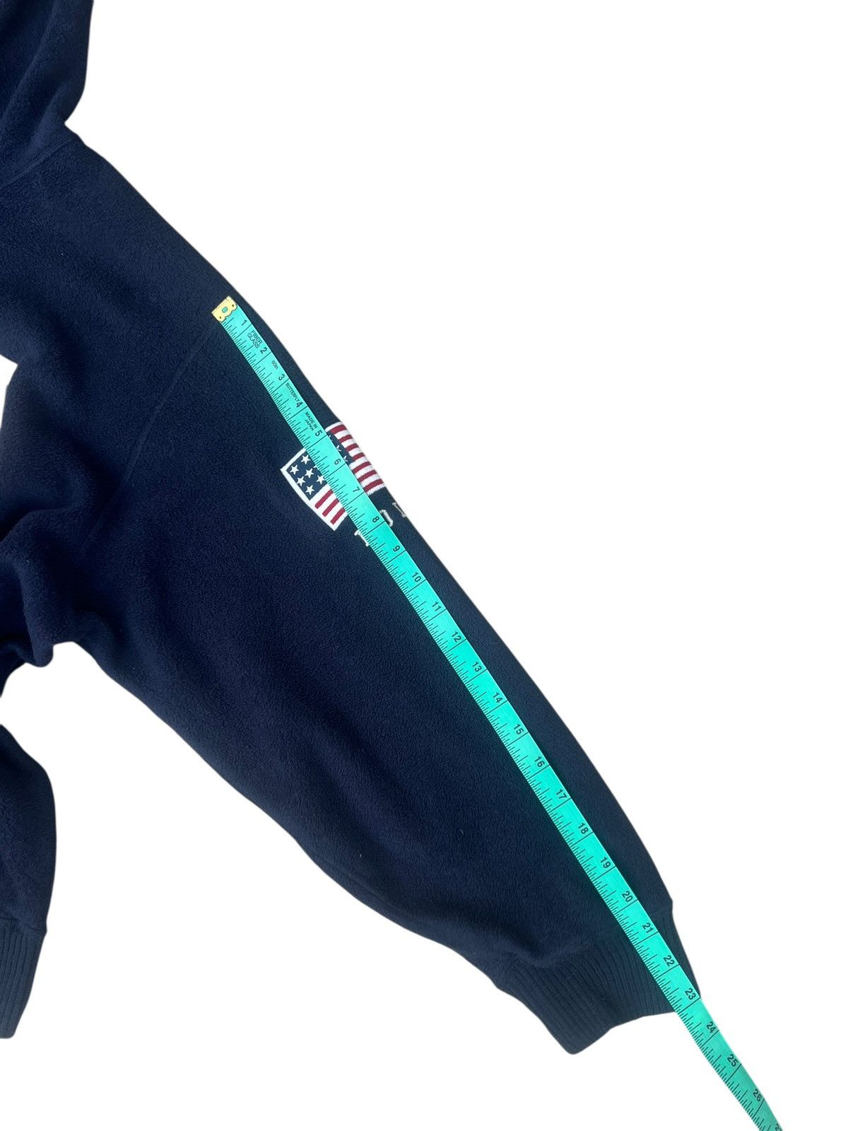 Ralph Lauren 90s Polo Sport RL Spell Out Navy Blue Hoodies Sweater Size US L / EU 52-54 / 3 - 3 Thumbnail