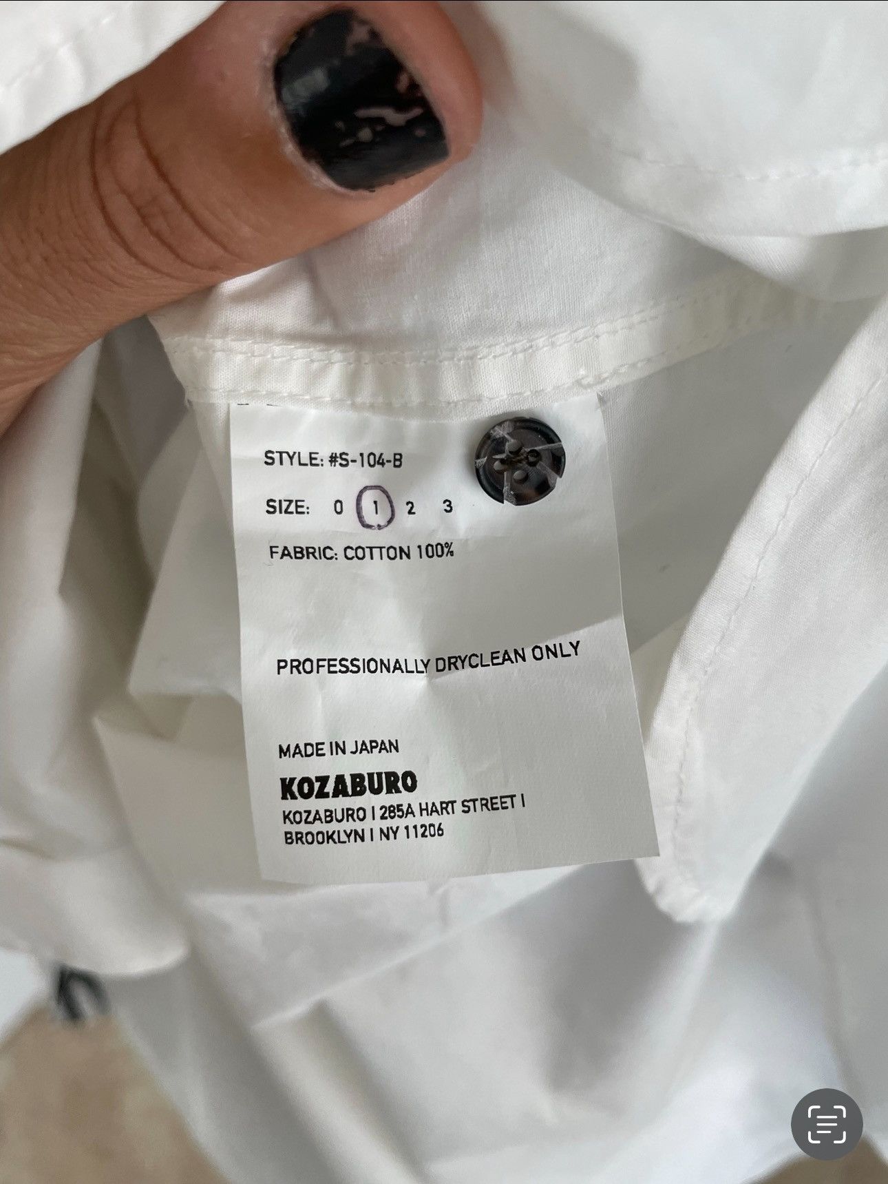 KOZABURO SS19 Calligracamo Overlay Boxy-Fit Shirt Size US S / EU 44-46 / 1 - 10 Thumbnail