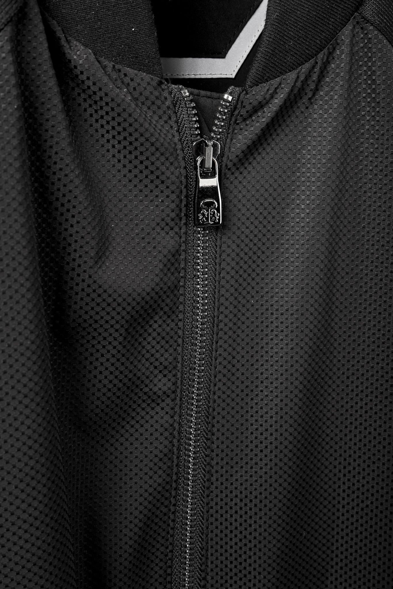 Corneliani Corneliani Black Combi Zip Sporty Bomber Jacket Size US XL / EU 56 / 4 - 8 Thumbnail